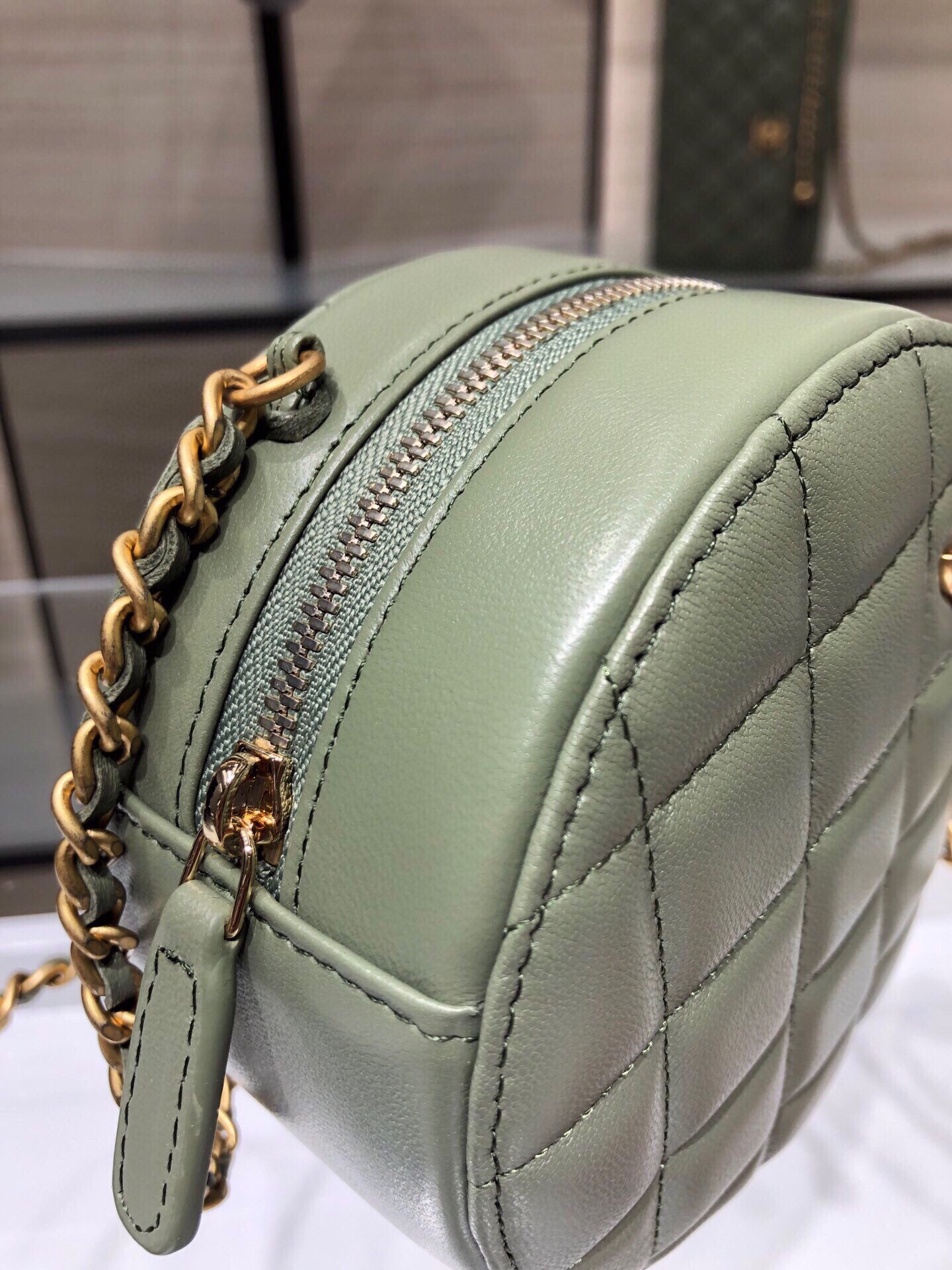 Chanel Round Cowhide Quilted Bag