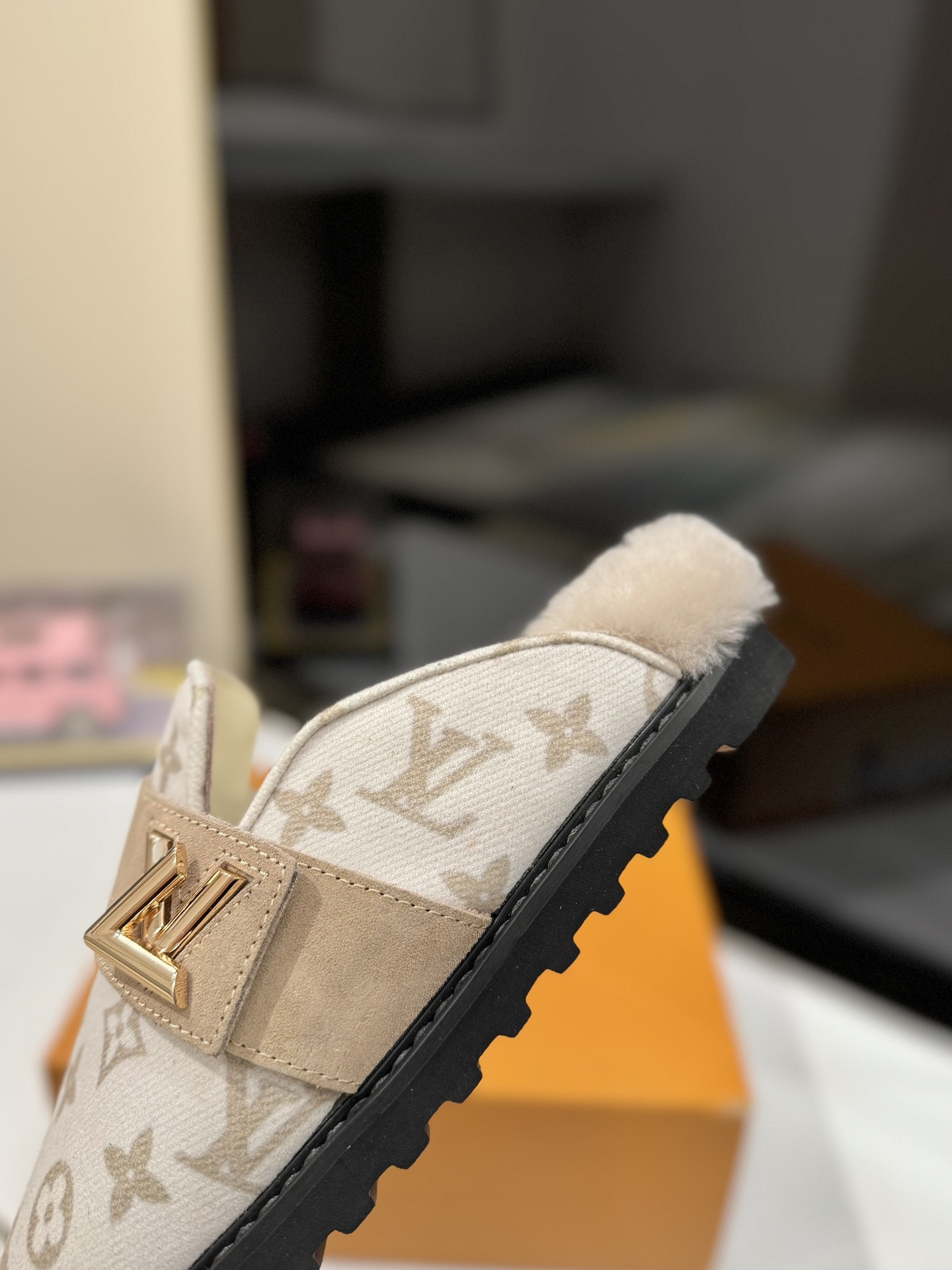 LV Wool Mule Shoes