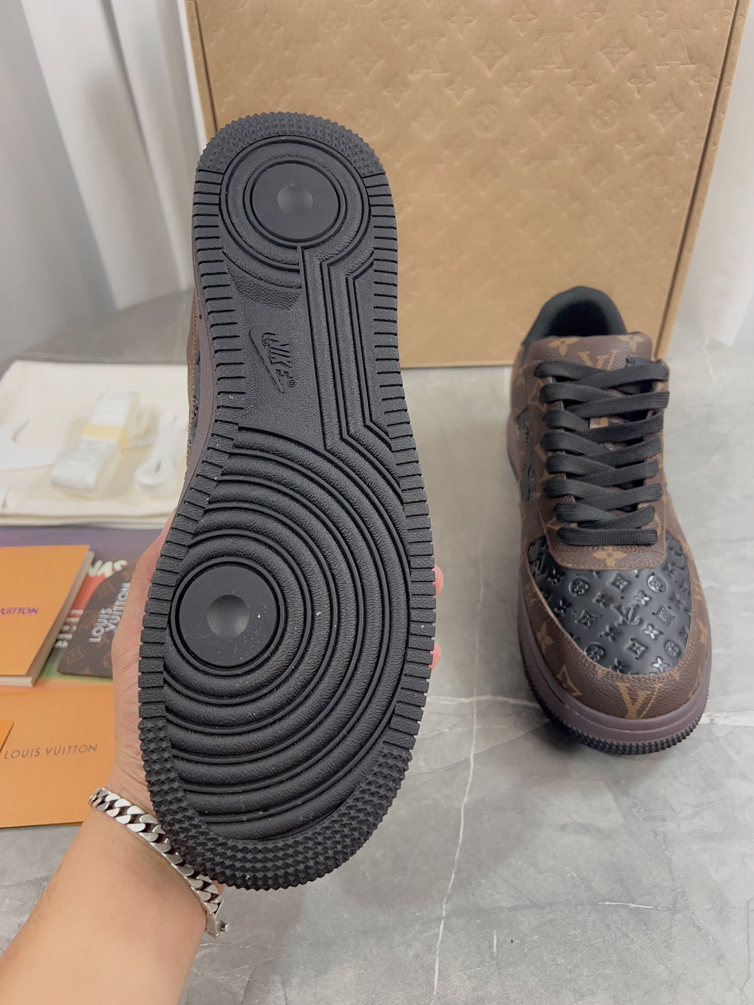 LV x Nike Collaborative Air Force Sports Sneakers