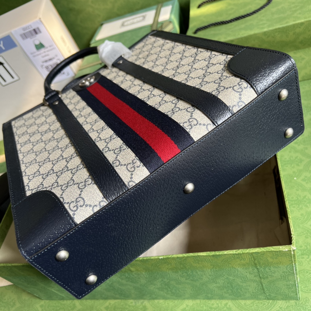 Gucci Classic Printed Premium Cowhide Large Handbag