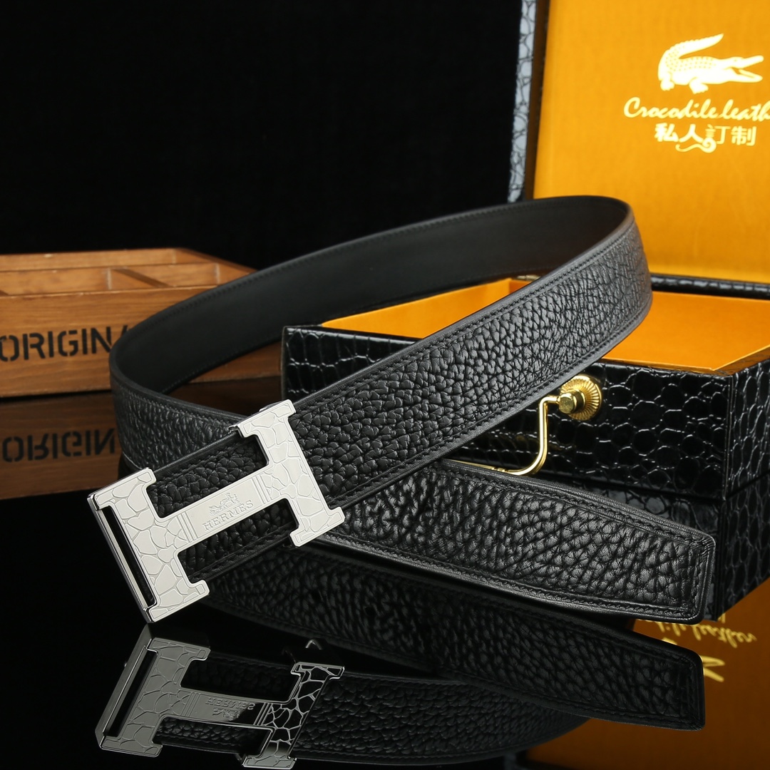 Hermès Vintage Calfskin Leather Belt