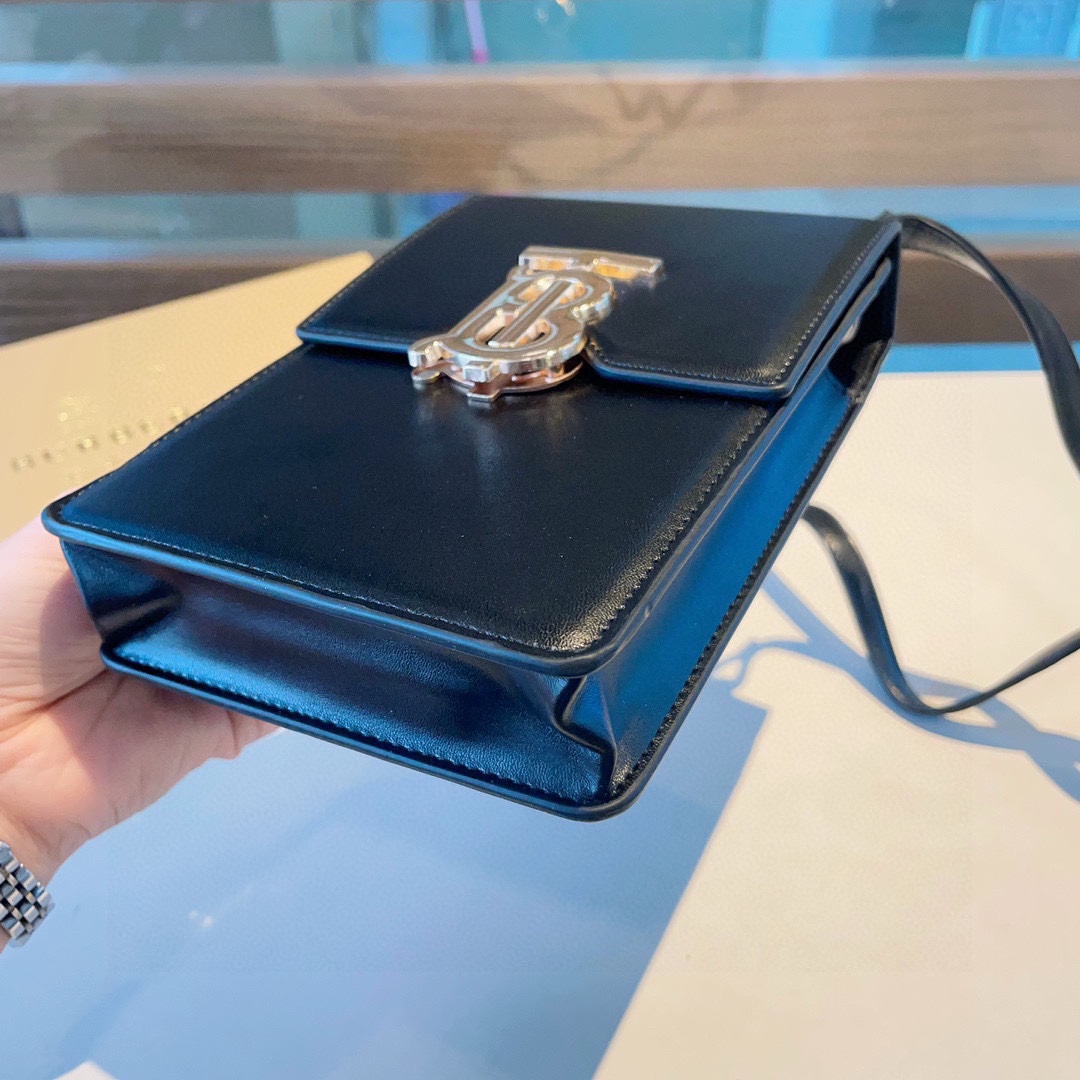 Burberry Leather Mini Crossbody Bag