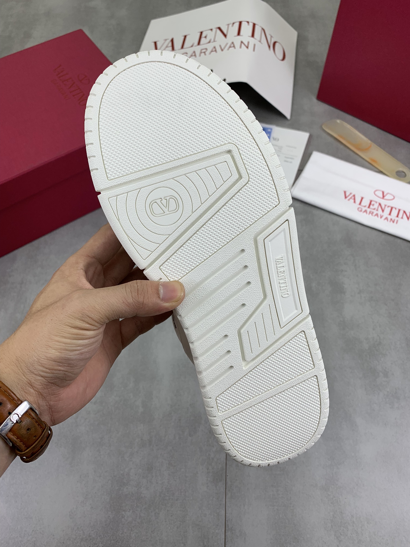 Valentino Classic Calfskin Sneakers