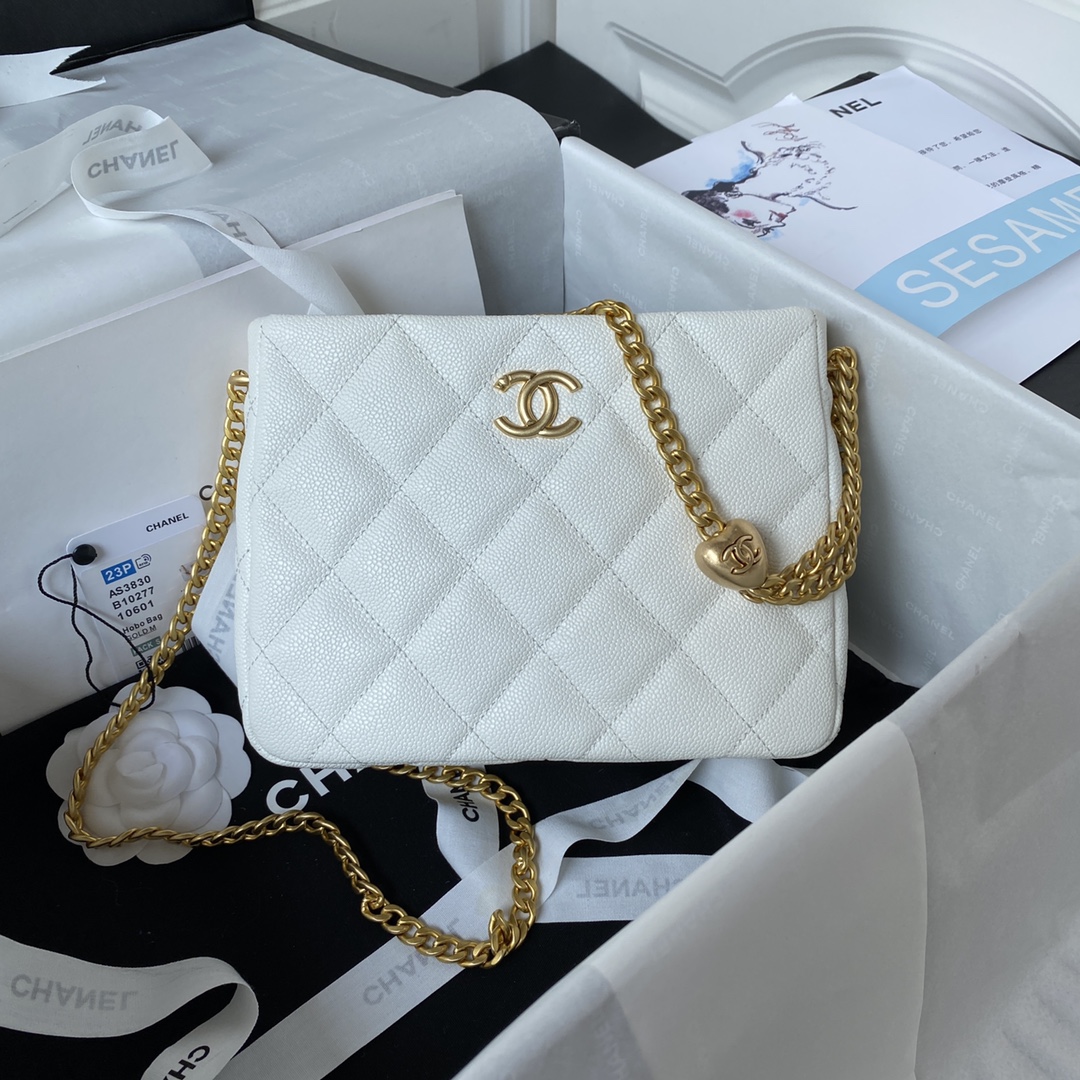 Chanel Unique Style Caviar Leather Crossbody Bag