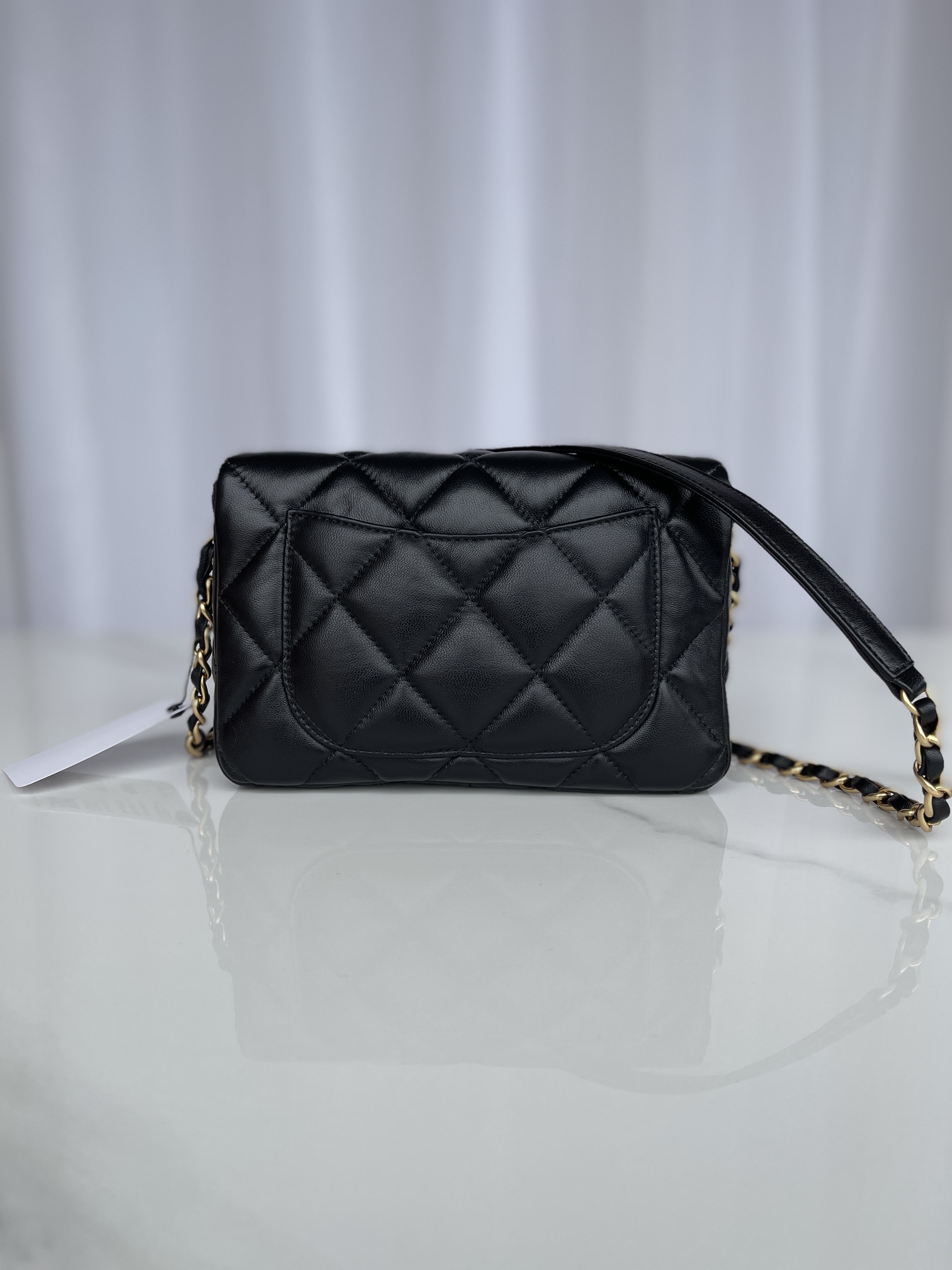 Chanel Cracked Grainy Leather Crossbody Bag