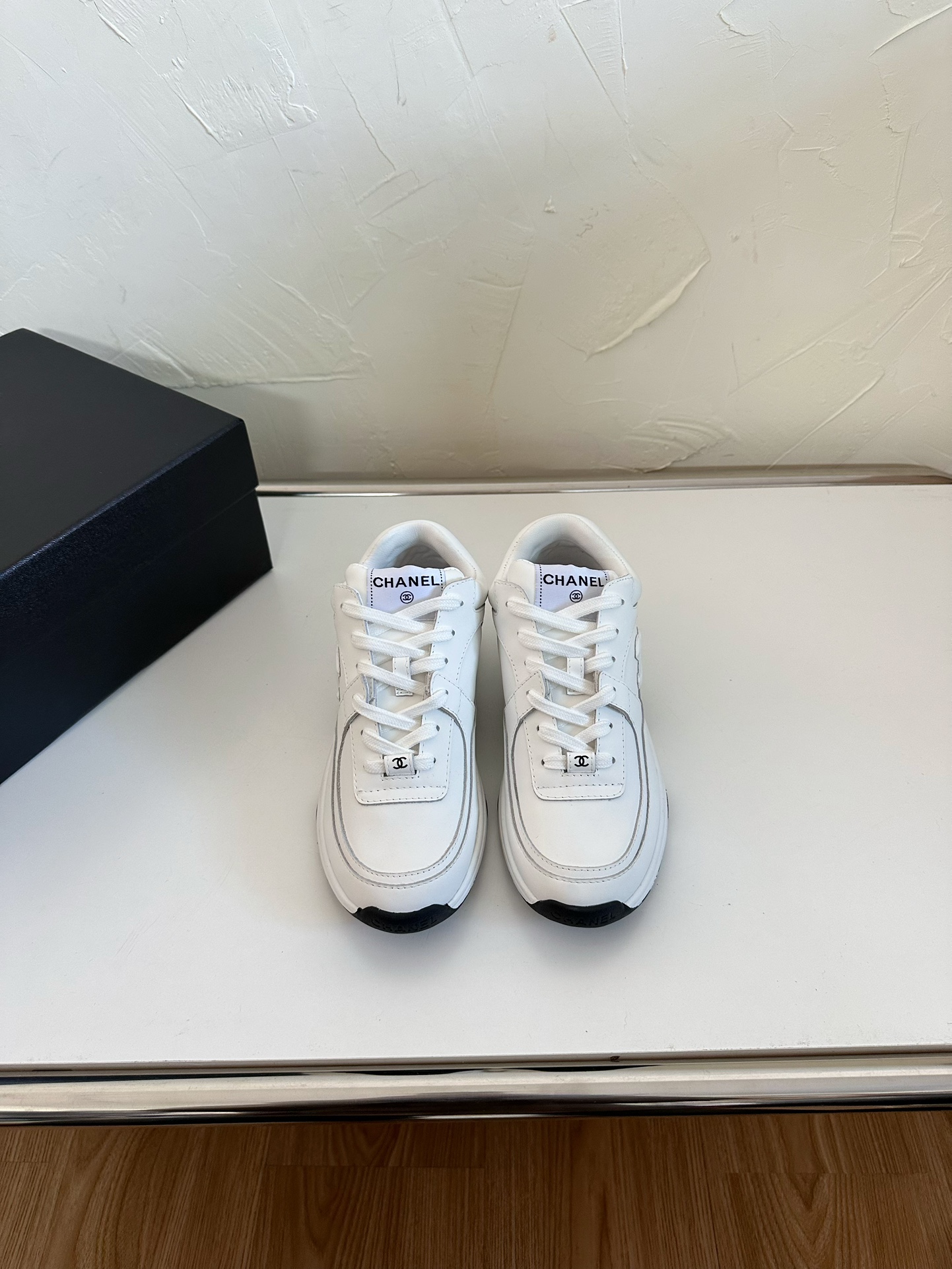 Chanel Leather Sneaker Baseball Shoes