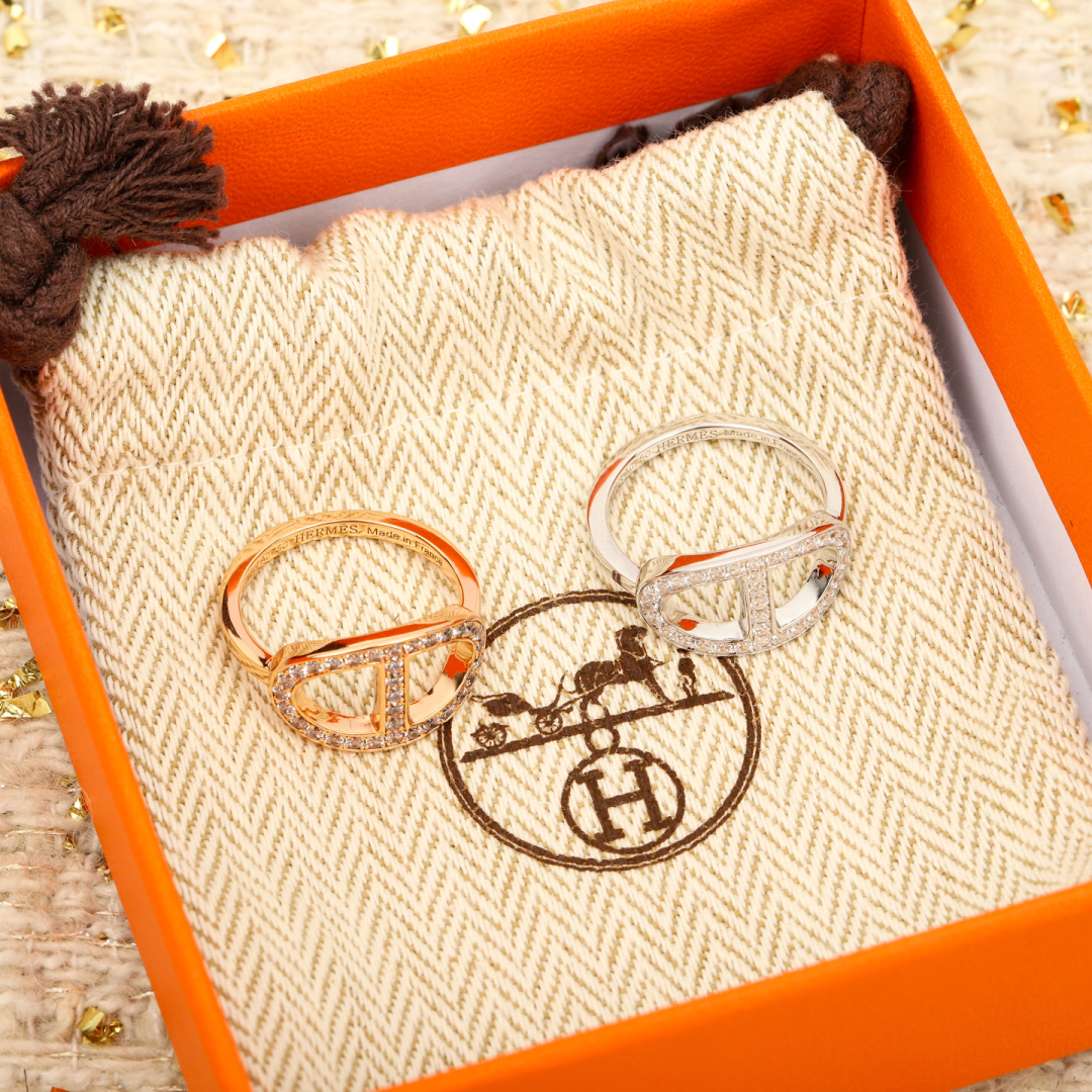 Hermès Chaine d'ancre Verso Ring