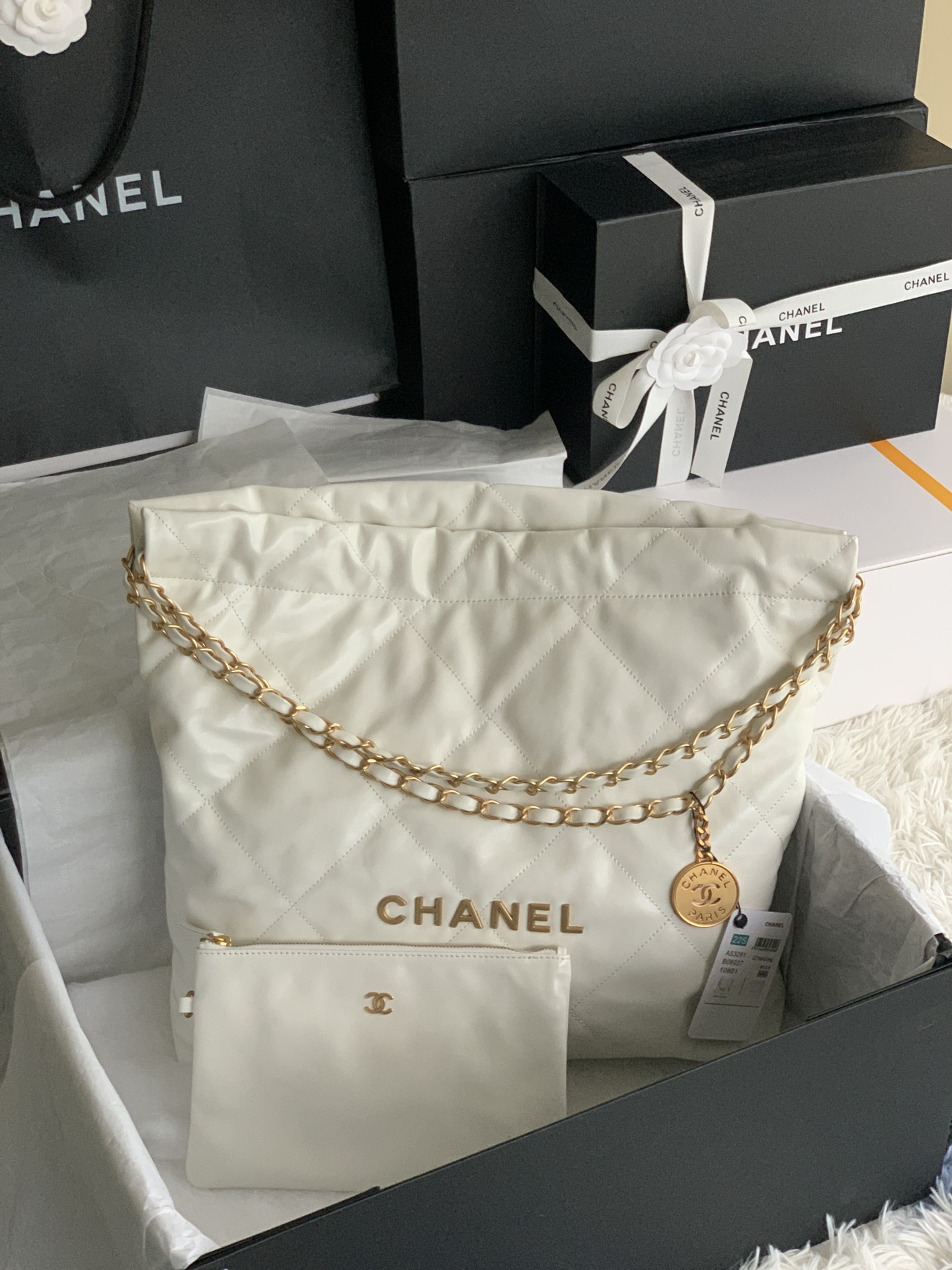 Chanel 22 Small Calfskin Bag