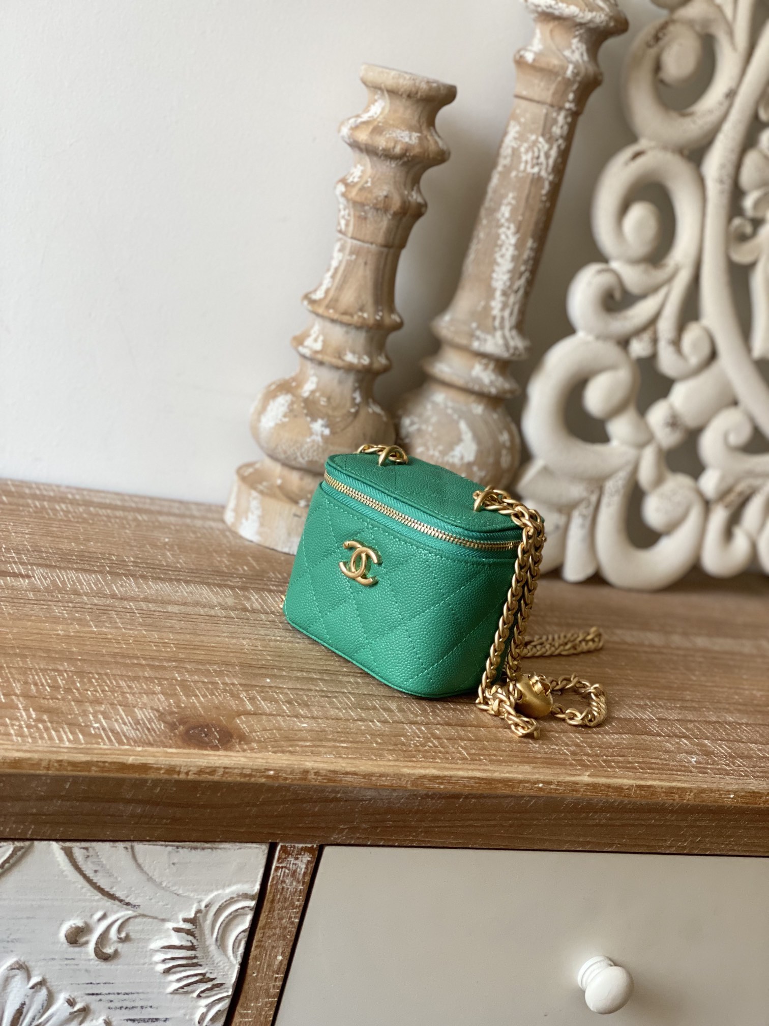 Chanel Lambskin Mini Makeup Pouch