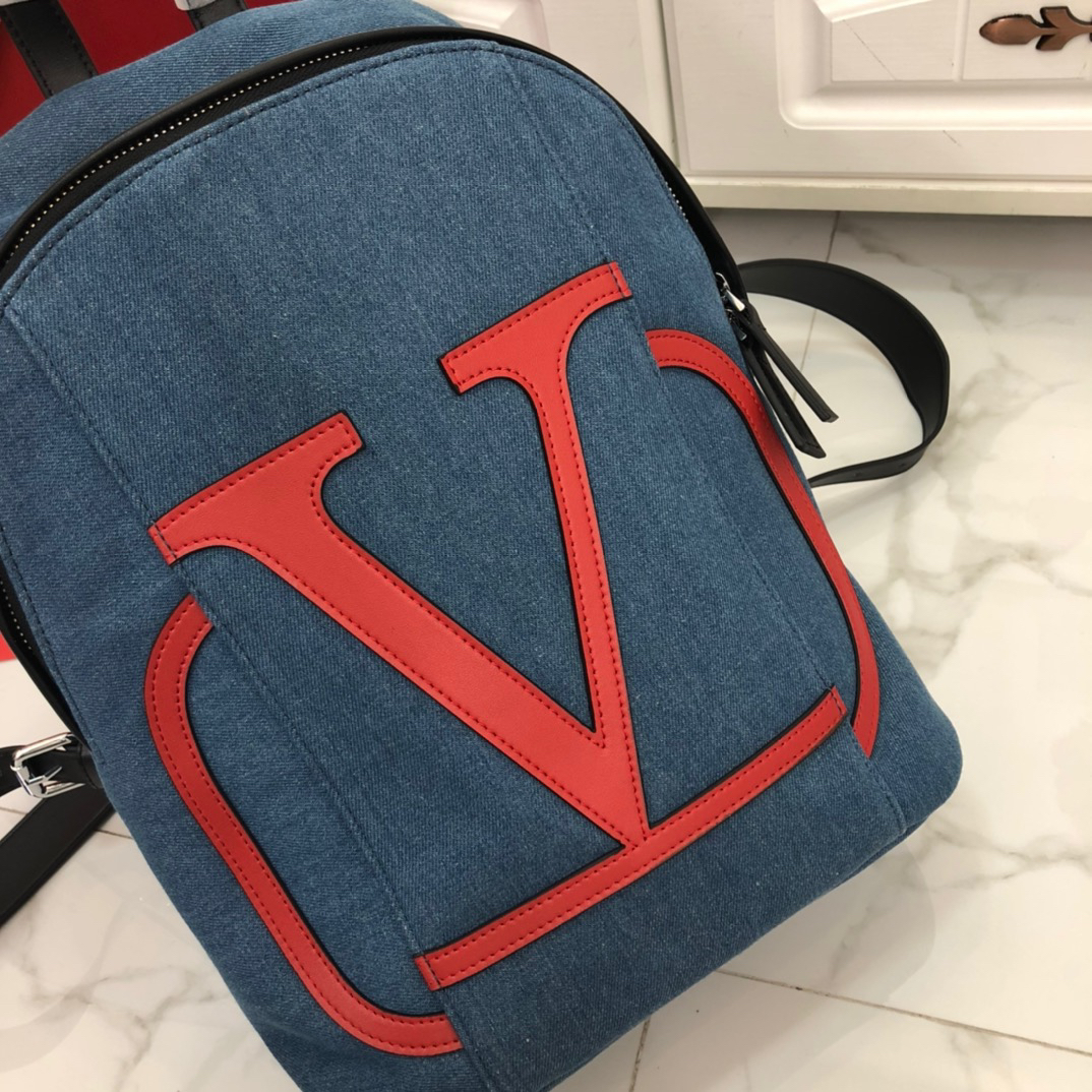 Valentino Denim Jean Backpack