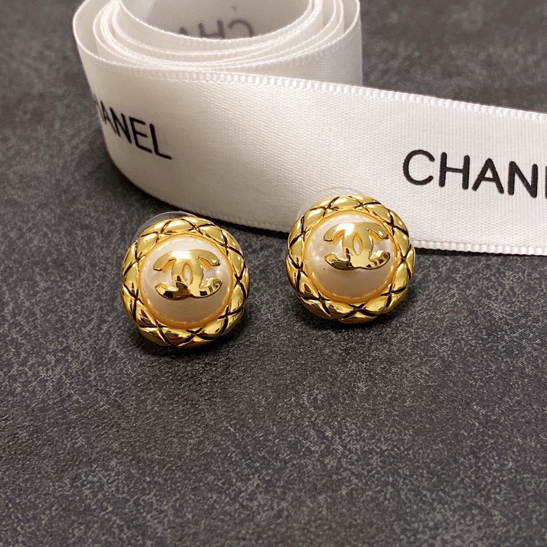 Chanel Pearl Earrings