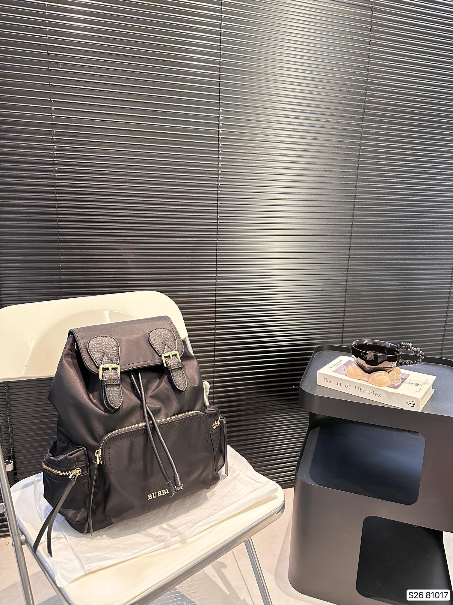 Burberry Flap-Over Backpack