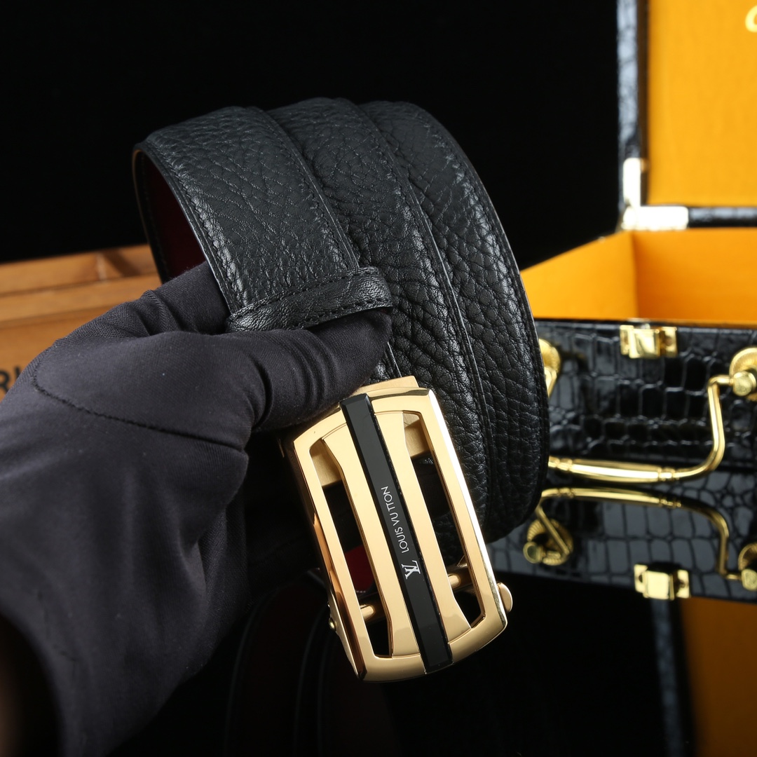 LV Retrol Leather Luxury Belt