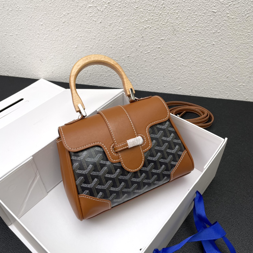 Original big brand luxury goods 1:1 high-end quality top qualityGoyard mini Saigon bagOriginal big brand luxury goods 1:1 high-end quality top original size copy