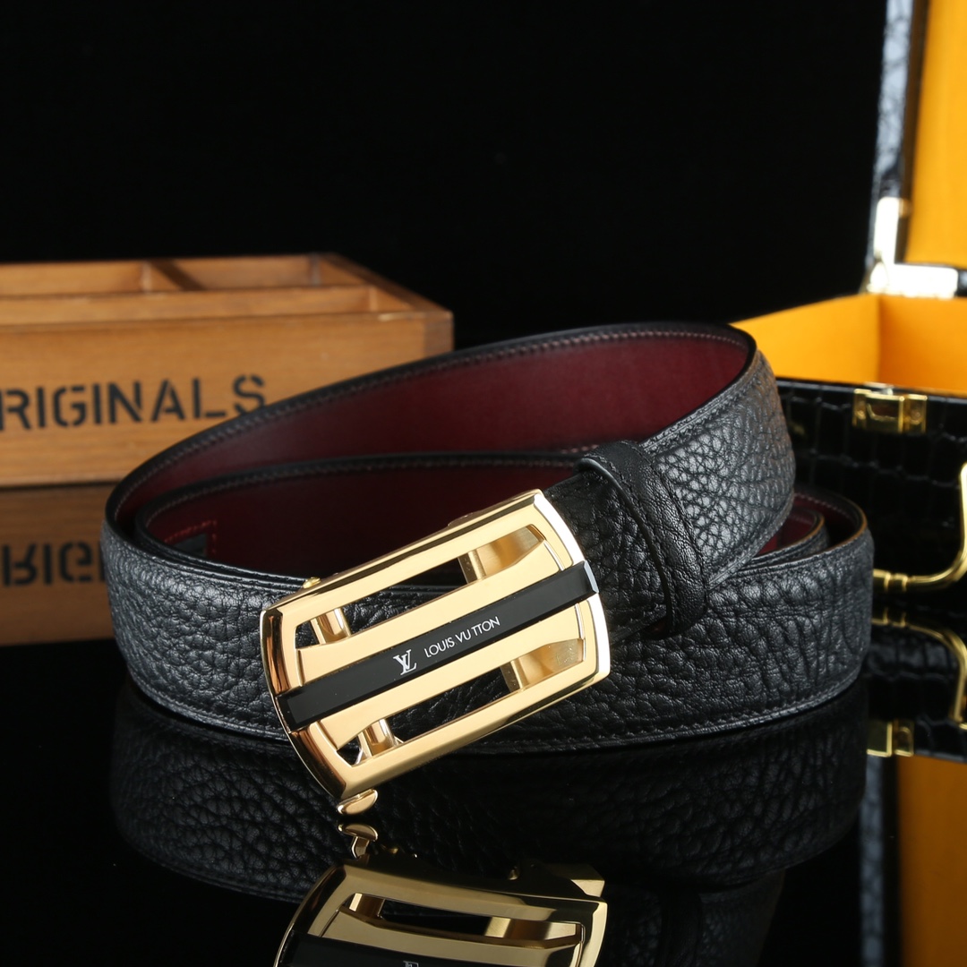 LV Retrol Leather Luxury Belt