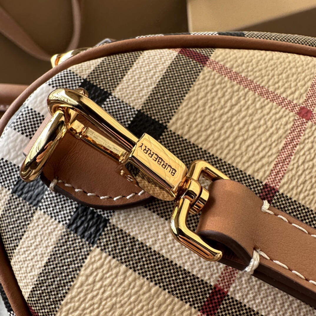 Burberry Long Cylinder Clutch Bag with Crossbody Strap