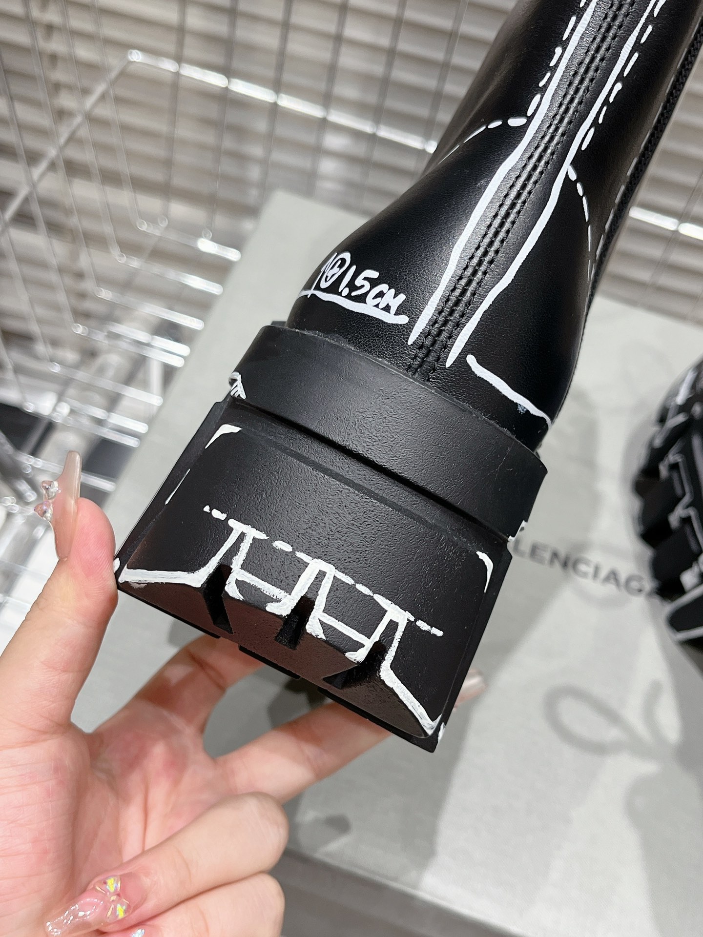 Balenciaga Printed Bulldozer Boots（8CM）