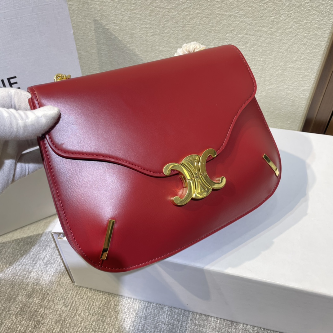 Original big brand luxury goods 1:1 high-end quality top qualityCeline's new Super A show triumphal arch chain square bagOriginal big brand luxury goods 1:1 high-end quality top original size copy