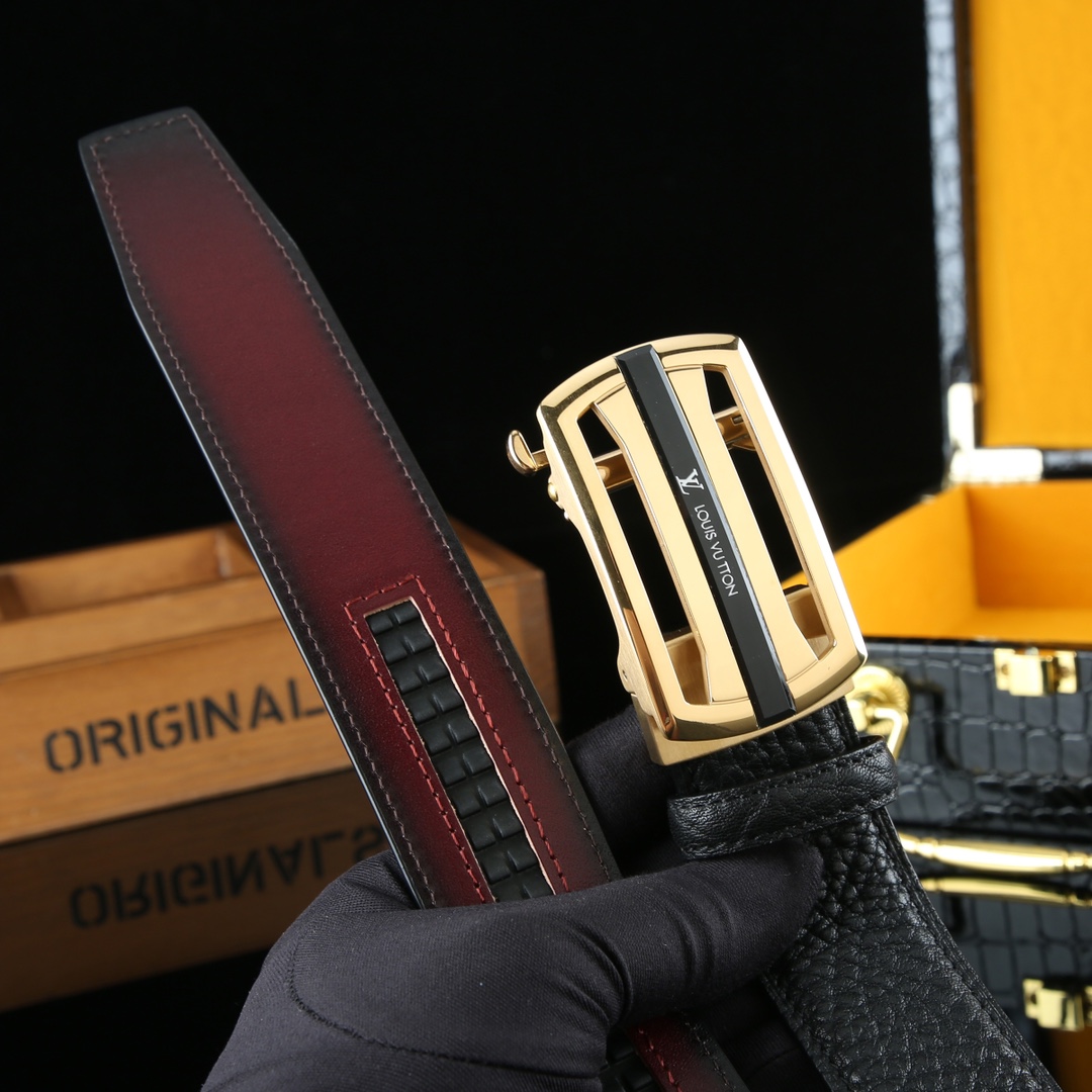 LV Retrol Leather Luxury Belt