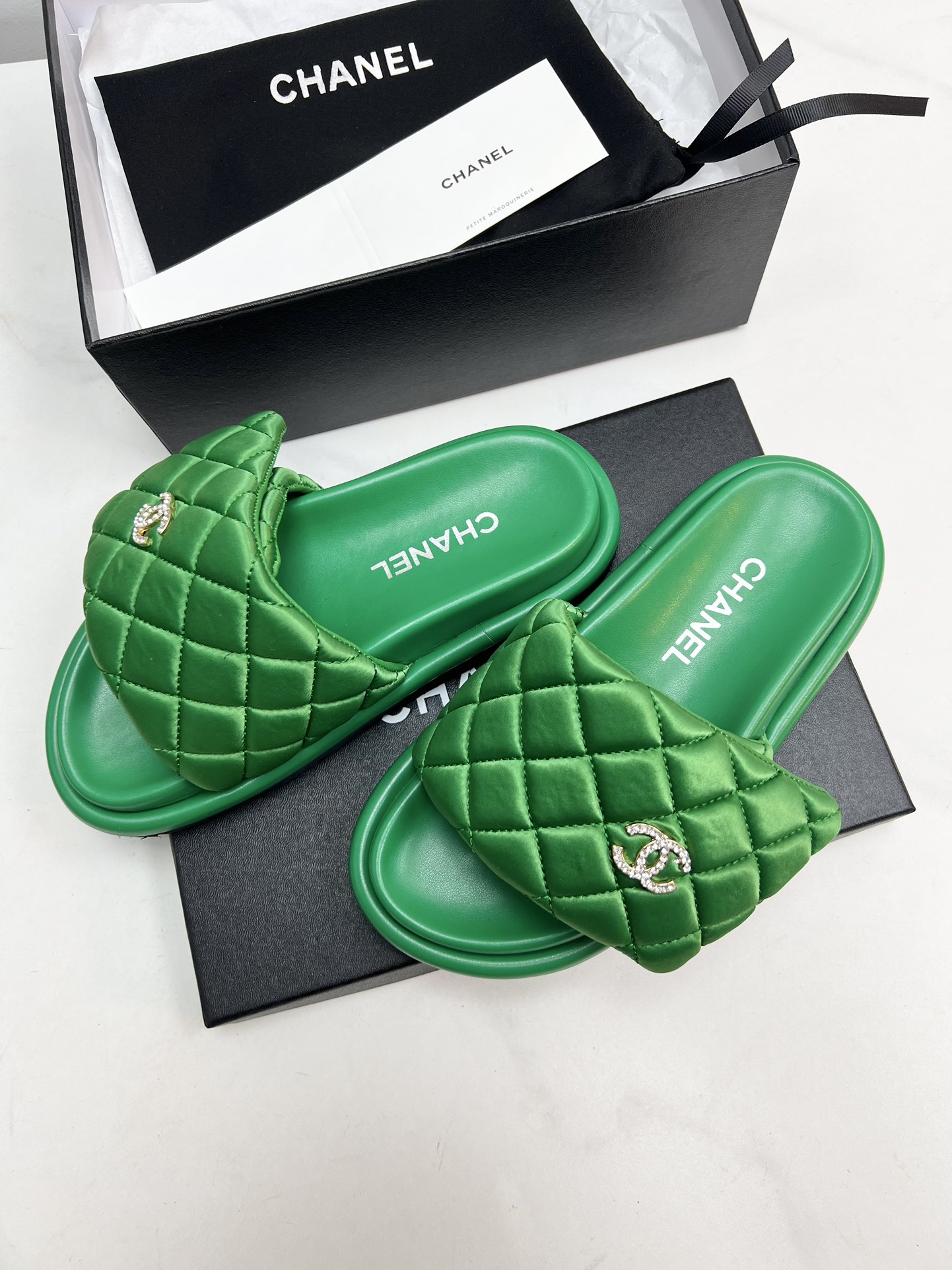 Bottega Veneta Rhombus flat-bottomed slippers