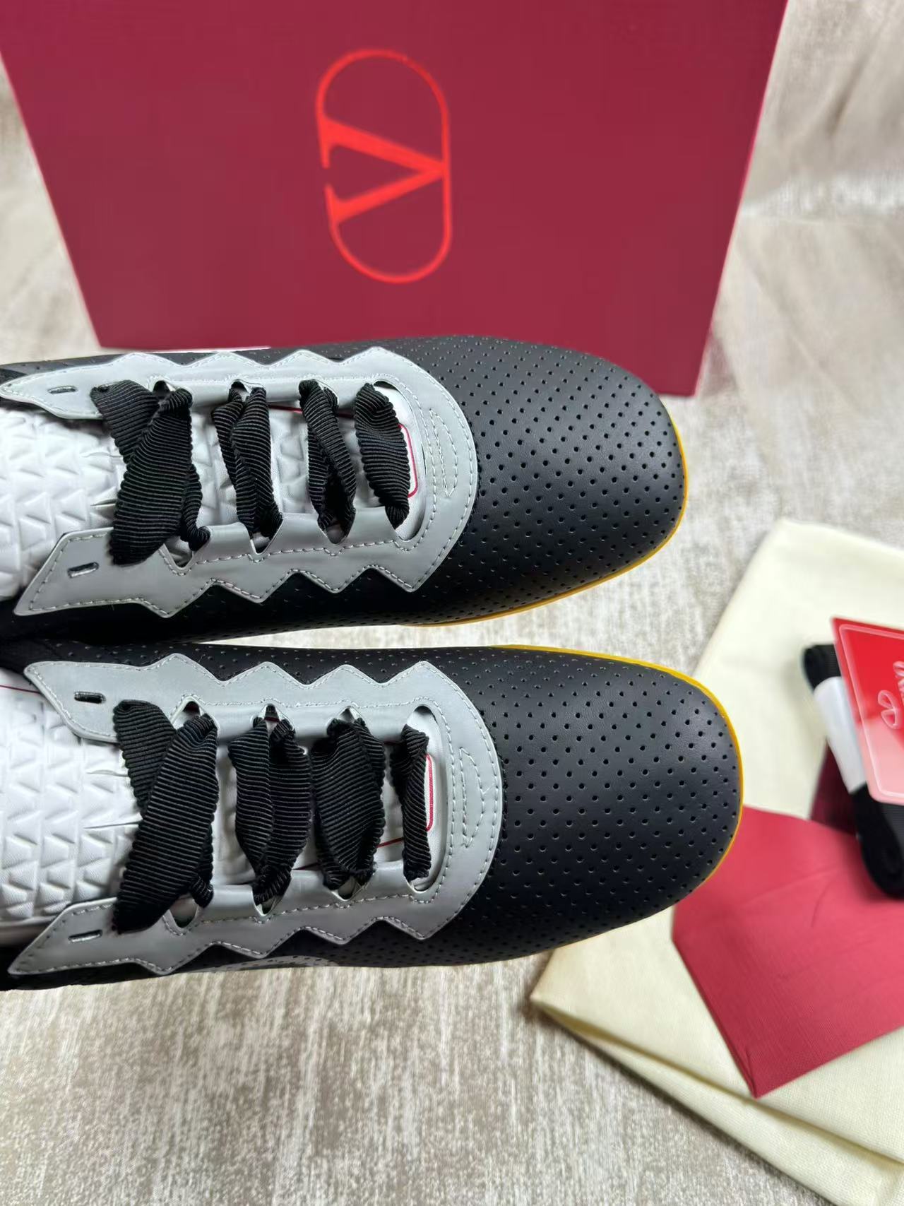 Valentino CHROMATHON Women's Perforated Suede Sneakers