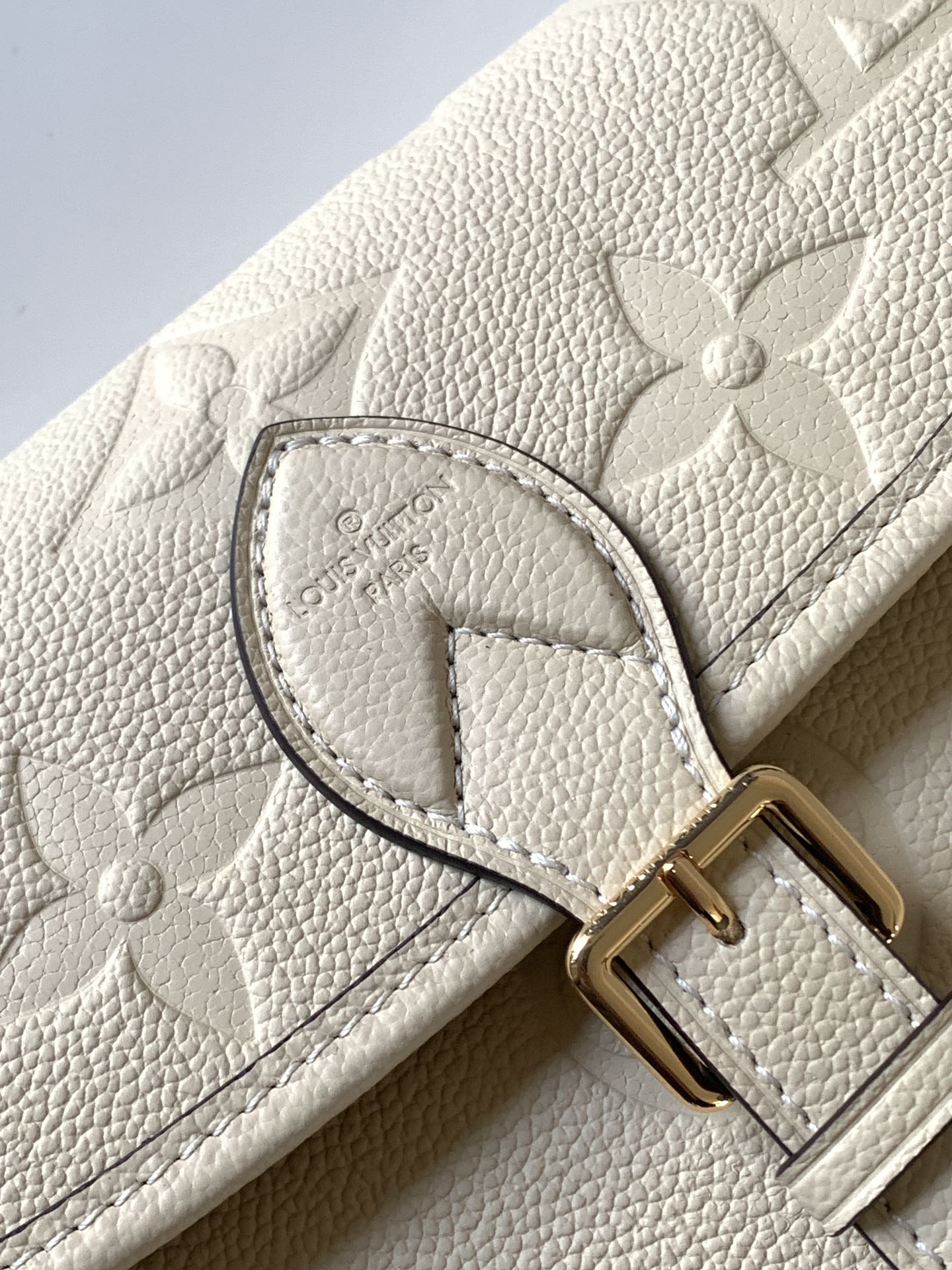 LV Diane Embossed Leather Handbag