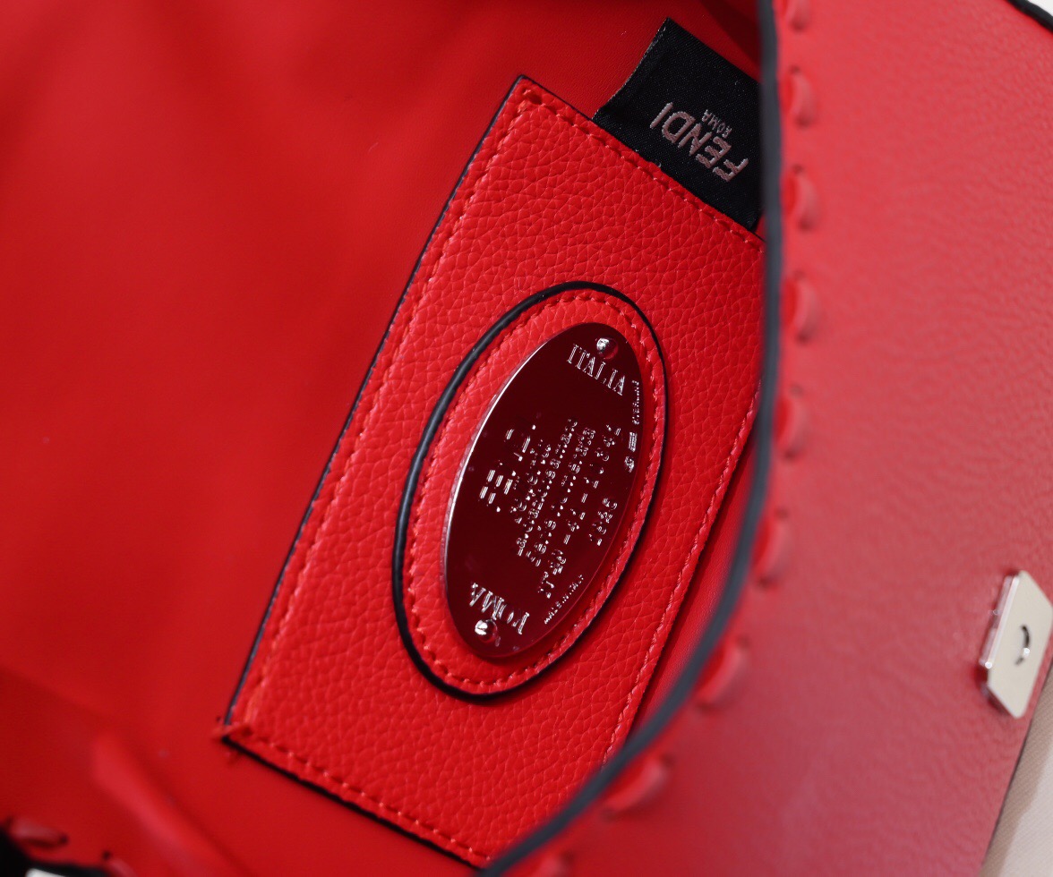 Fendi Cuoio Romano First-Layer Cowhide Flap Bag