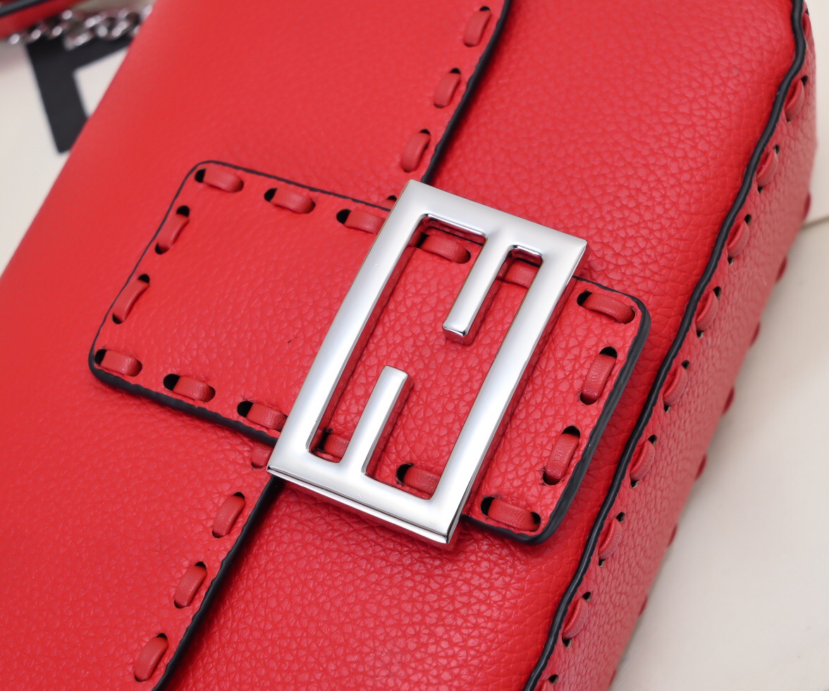 Fendi Cuoio Romano First-Layer Cowhide Flap Bag