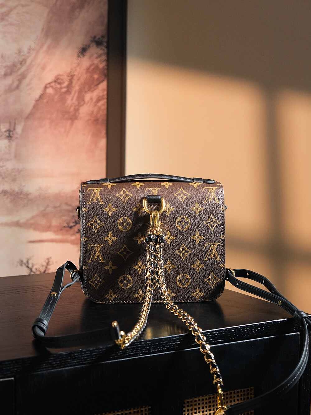 LV Chipped Courier Bag