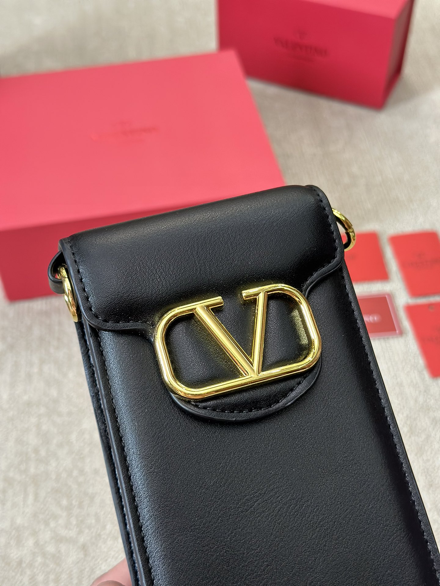 Valentino Calfskin Chain Bag