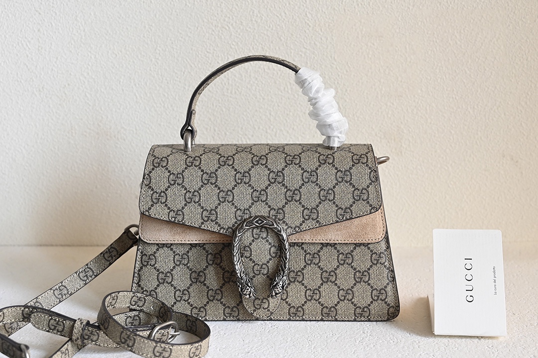 Gucci Classic Vintage-Inspired Leather Handbag