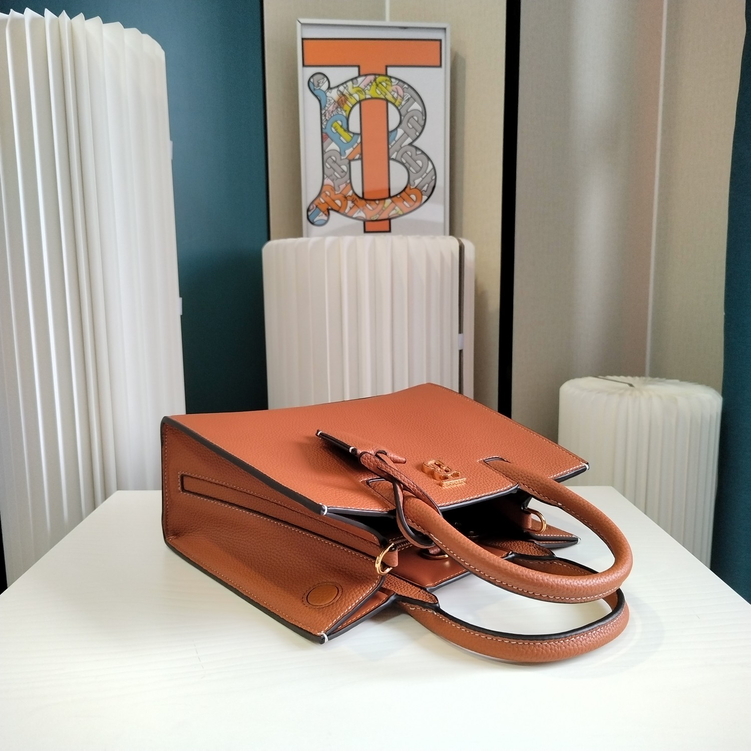 Burberry Leather Elegant Handbag