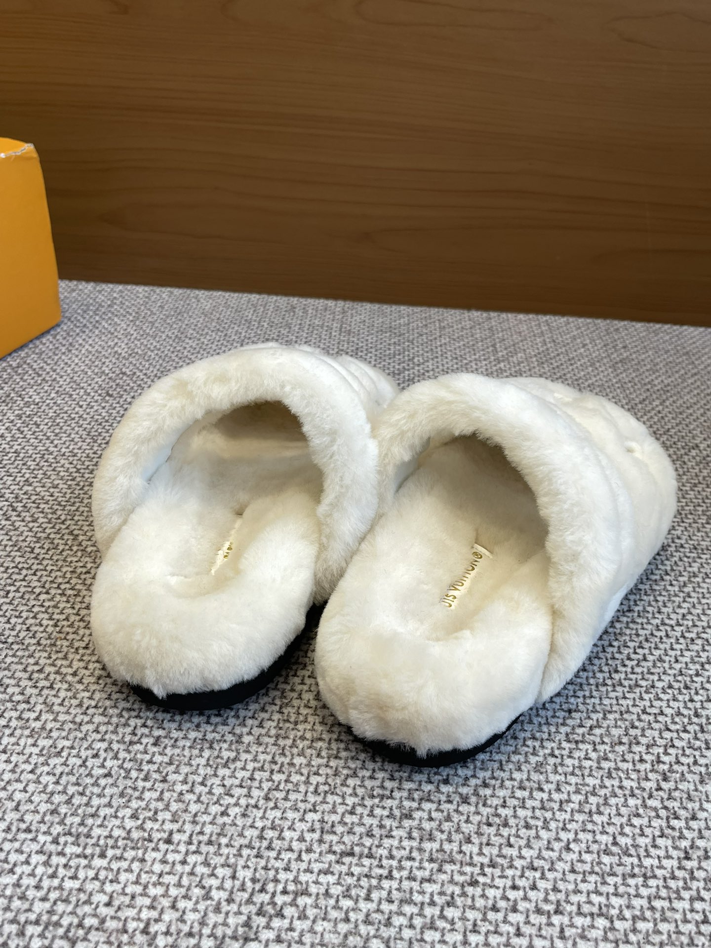 LV Flat Wool Slippers