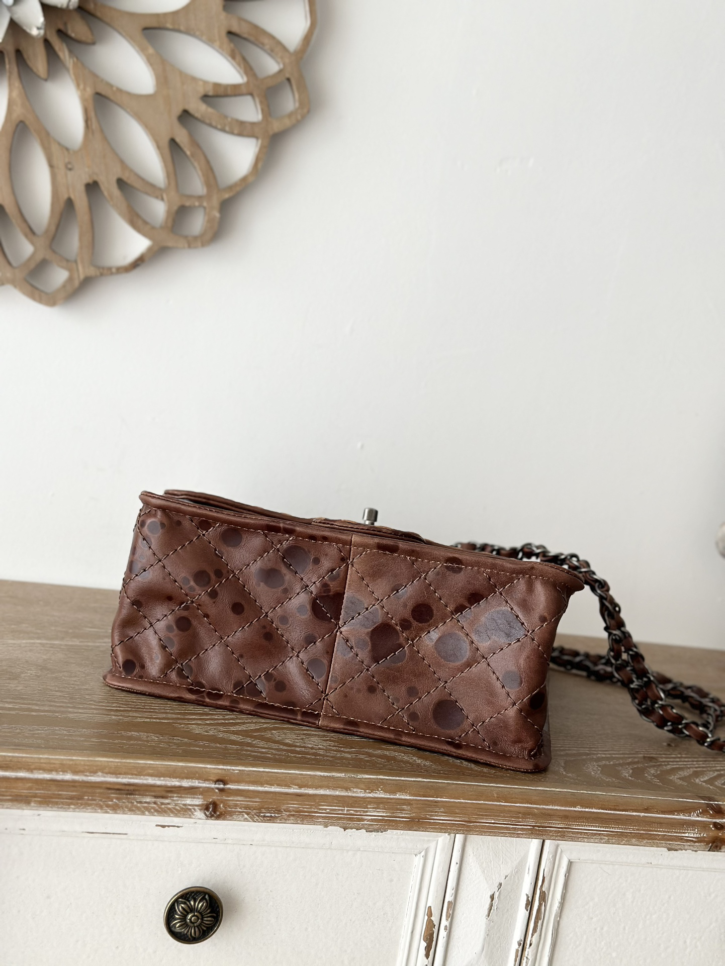 Chanel Resin Leather Flap Bag