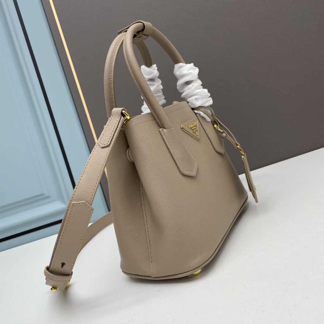Prada Double Leather Handbag