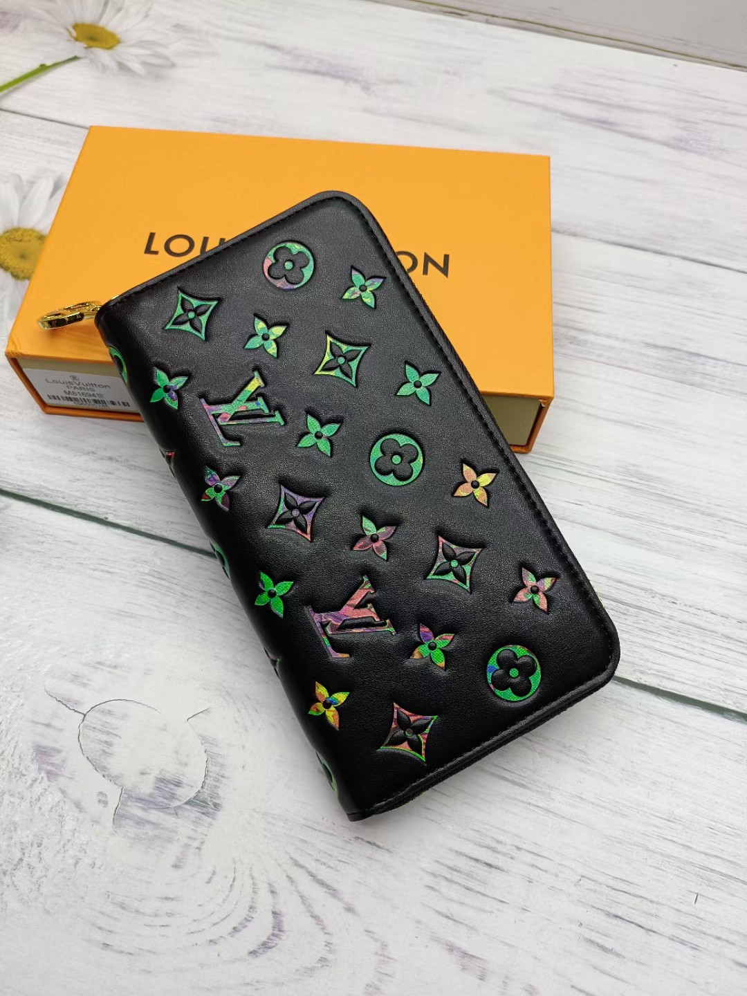 Louis Vuitton Classic Black Clutch Bag