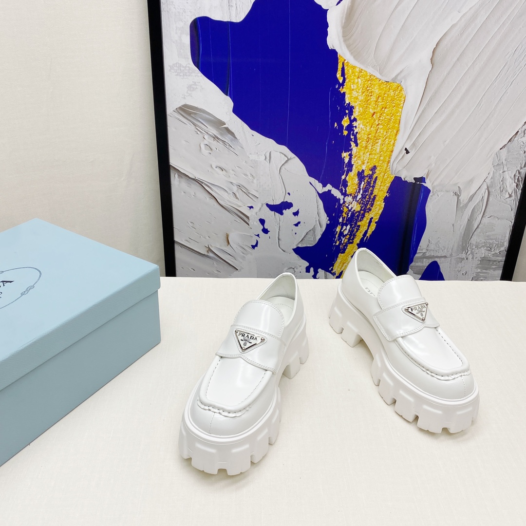 Prada Classic Catwalk Sheepskin Flats