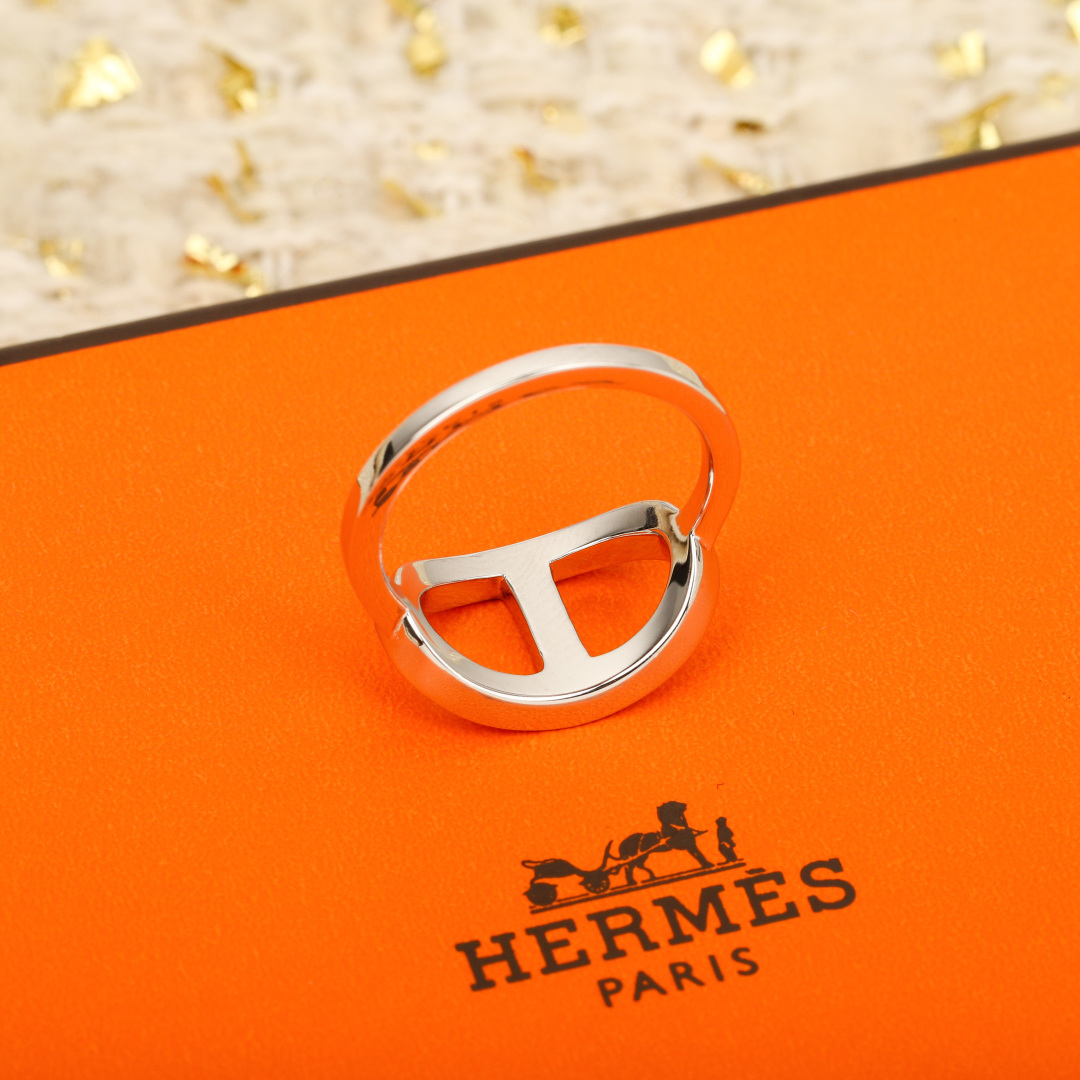 Hermès Chaine d'ancre Verso Ring