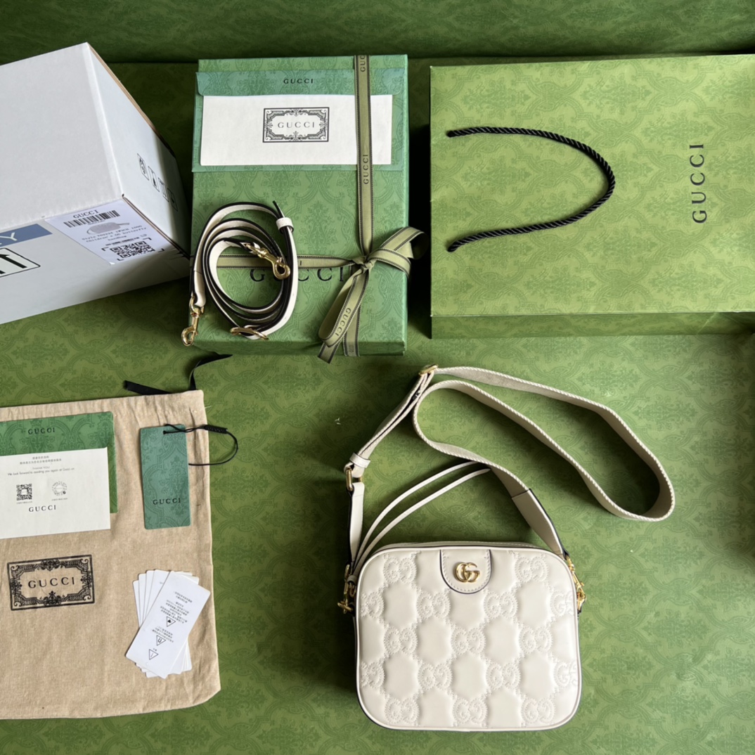 Gucci Leather Print Bag