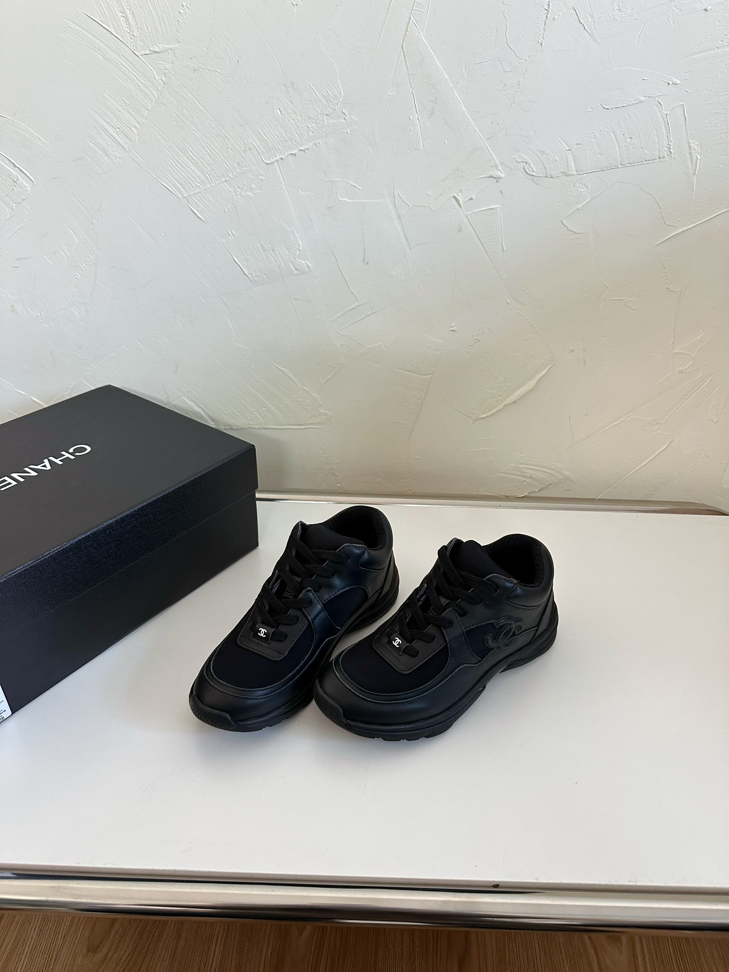 Chanel Leather Sneaker Baseball Shoes