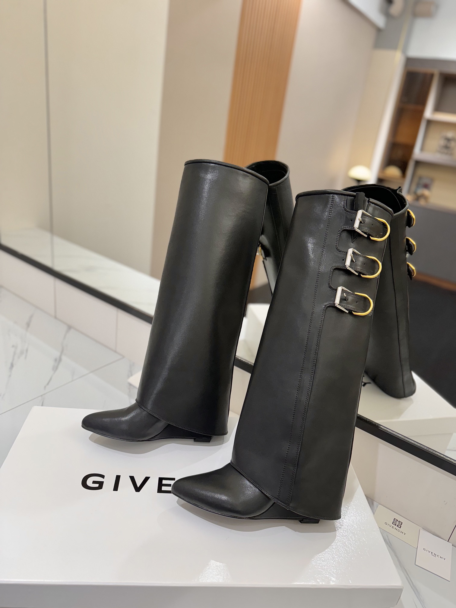 Givenchy Classic Calfskin Leather Boots