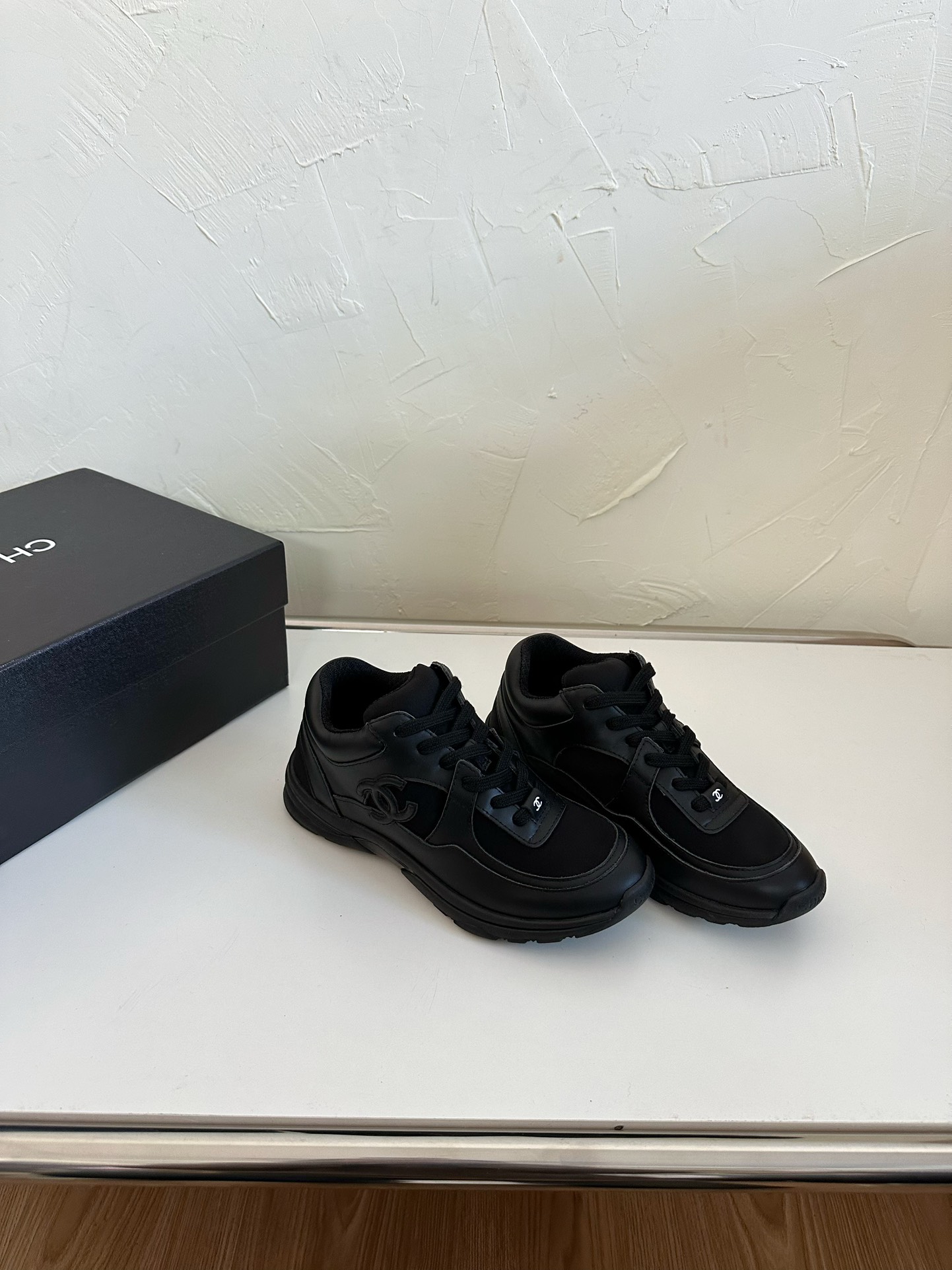 Chanel Leather Sneaker Baseball Shoes