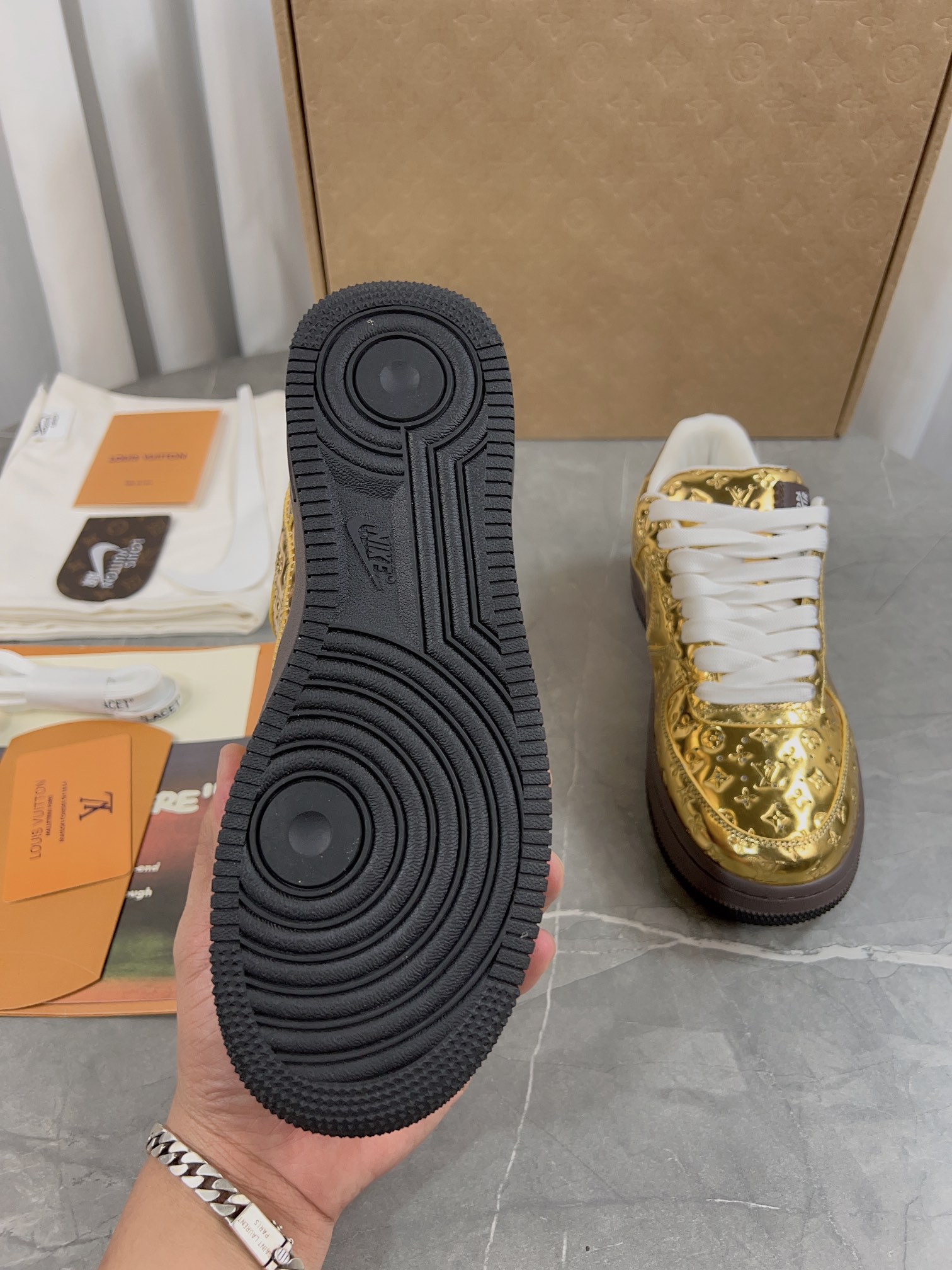 Couples' Premium Edition: LV x Nike Collaborative Air Force Sneakers