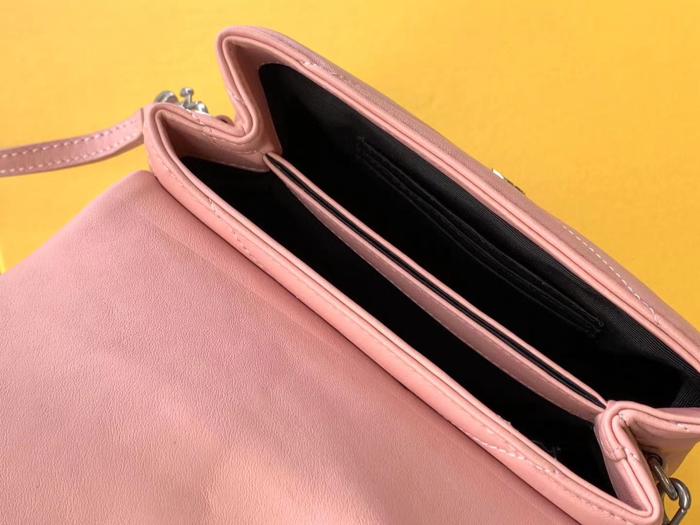 Saint Laurent Paris Pink Leather Women's Crossbody Bag