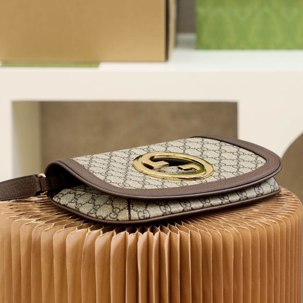 Gucci Classic Rich-Tone Leather Crossbody/Shoulder Bag