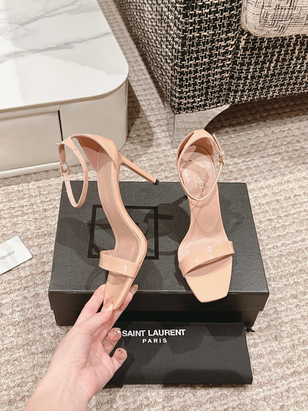 Saint Laurent Peekaboo High Heels