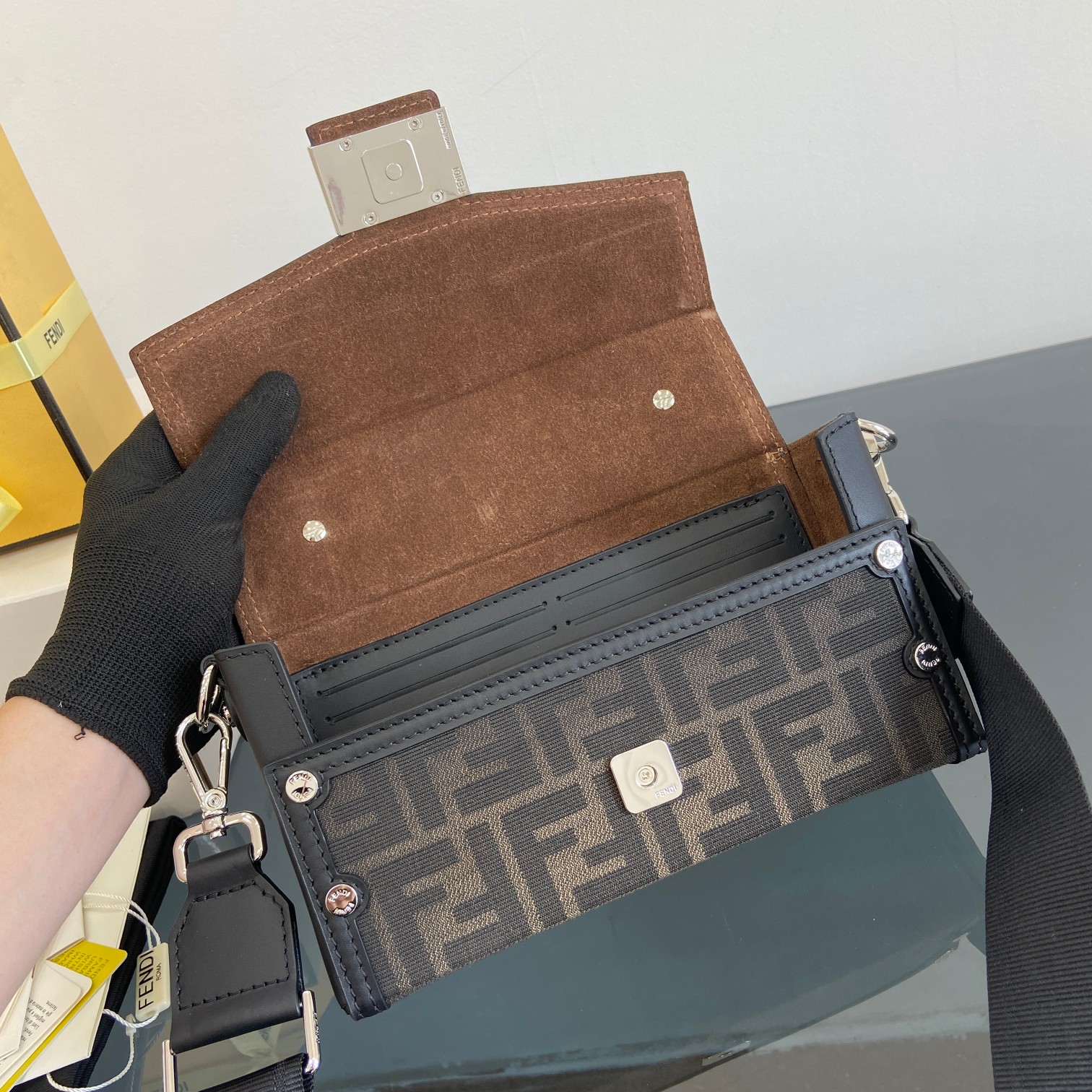 Fendi Baguette Soft Trunk Handbag