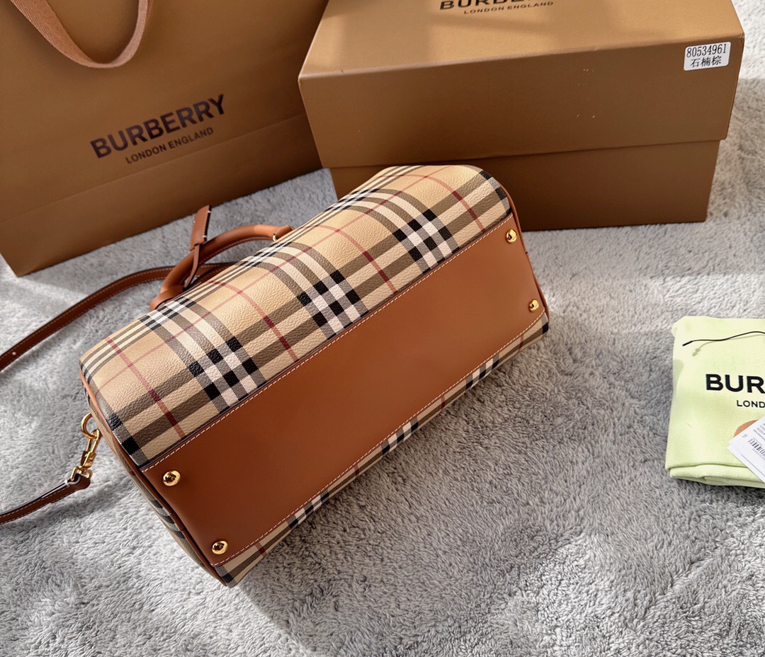 Burberry Long Cylinder Clutch Bag with Crossbody Strap