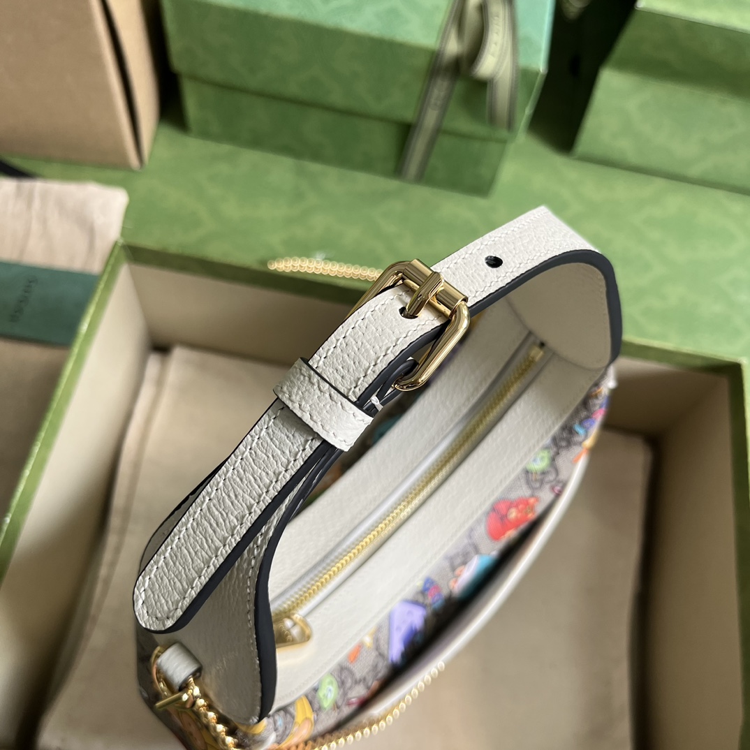 Gucci Cute Printed Calfskin Underarm Bag