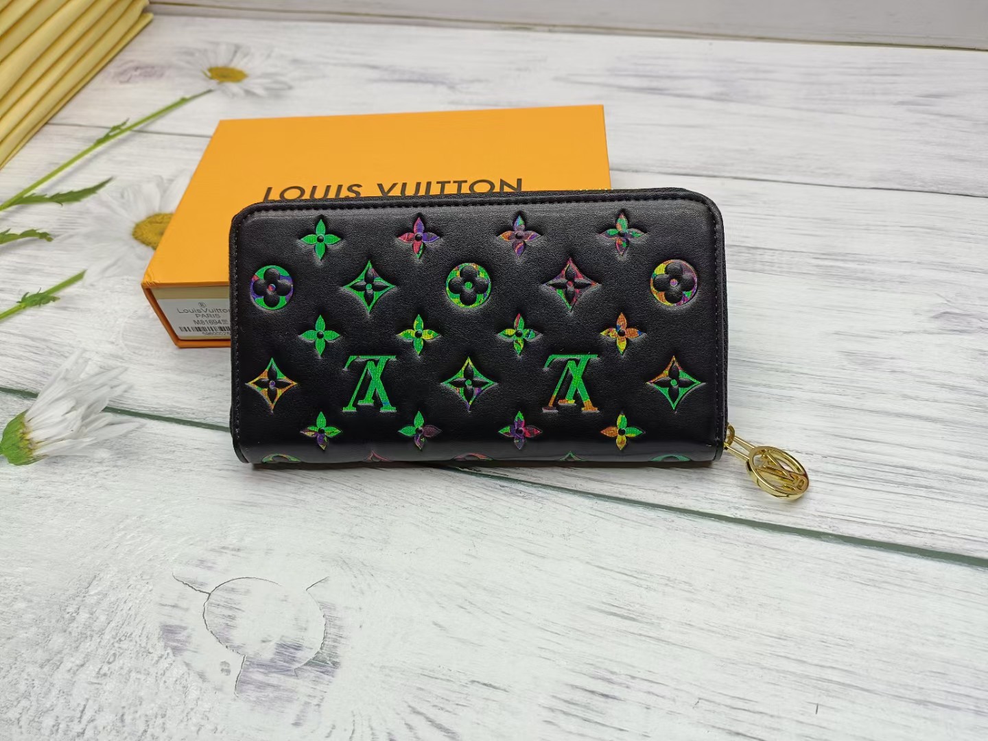 Louis Vuitton Classic Black Clutch Bag